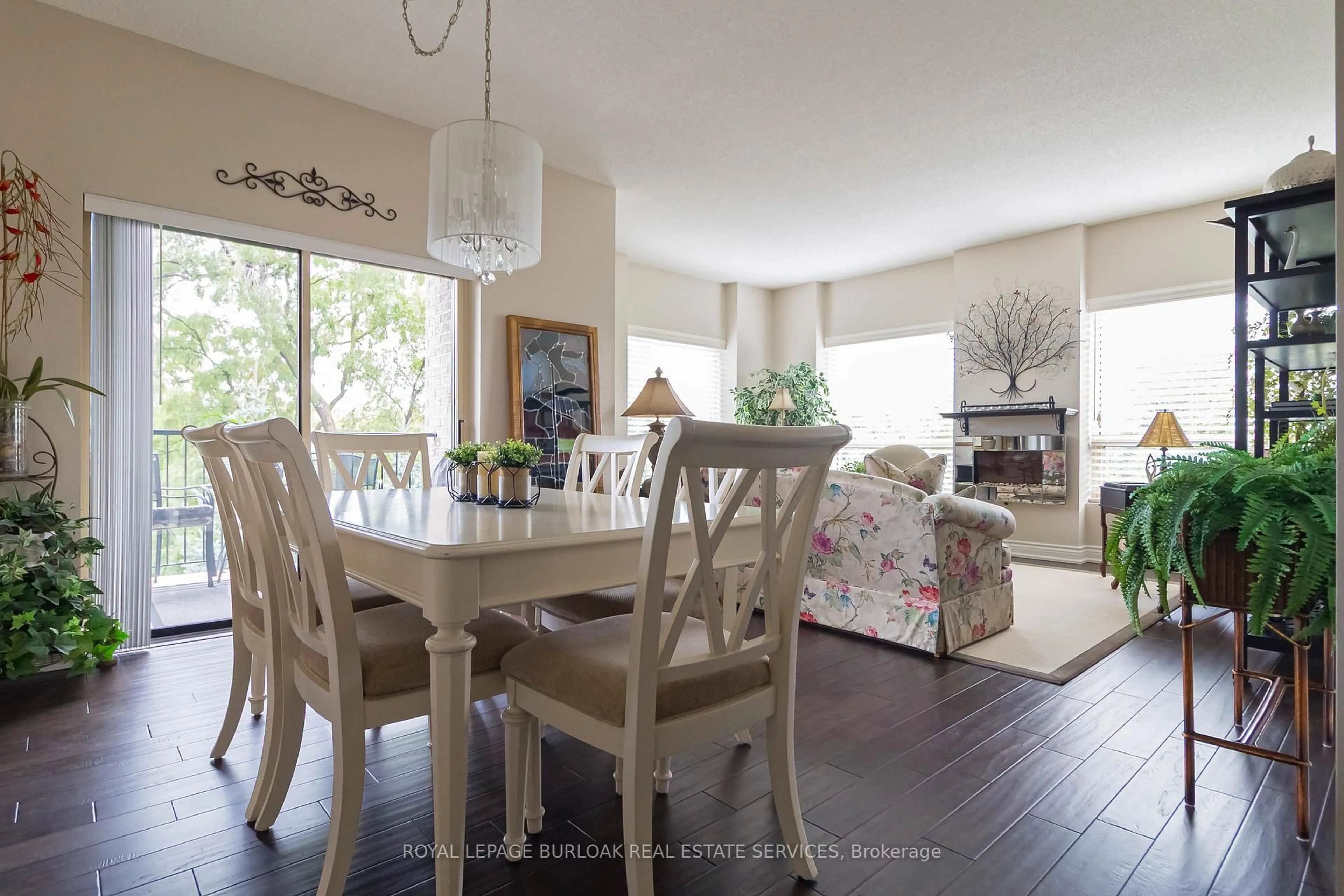 Dining room, wood/laminate floor for 3497 Upper Middle Rd #305, Burlington Ontario L7M 4T6