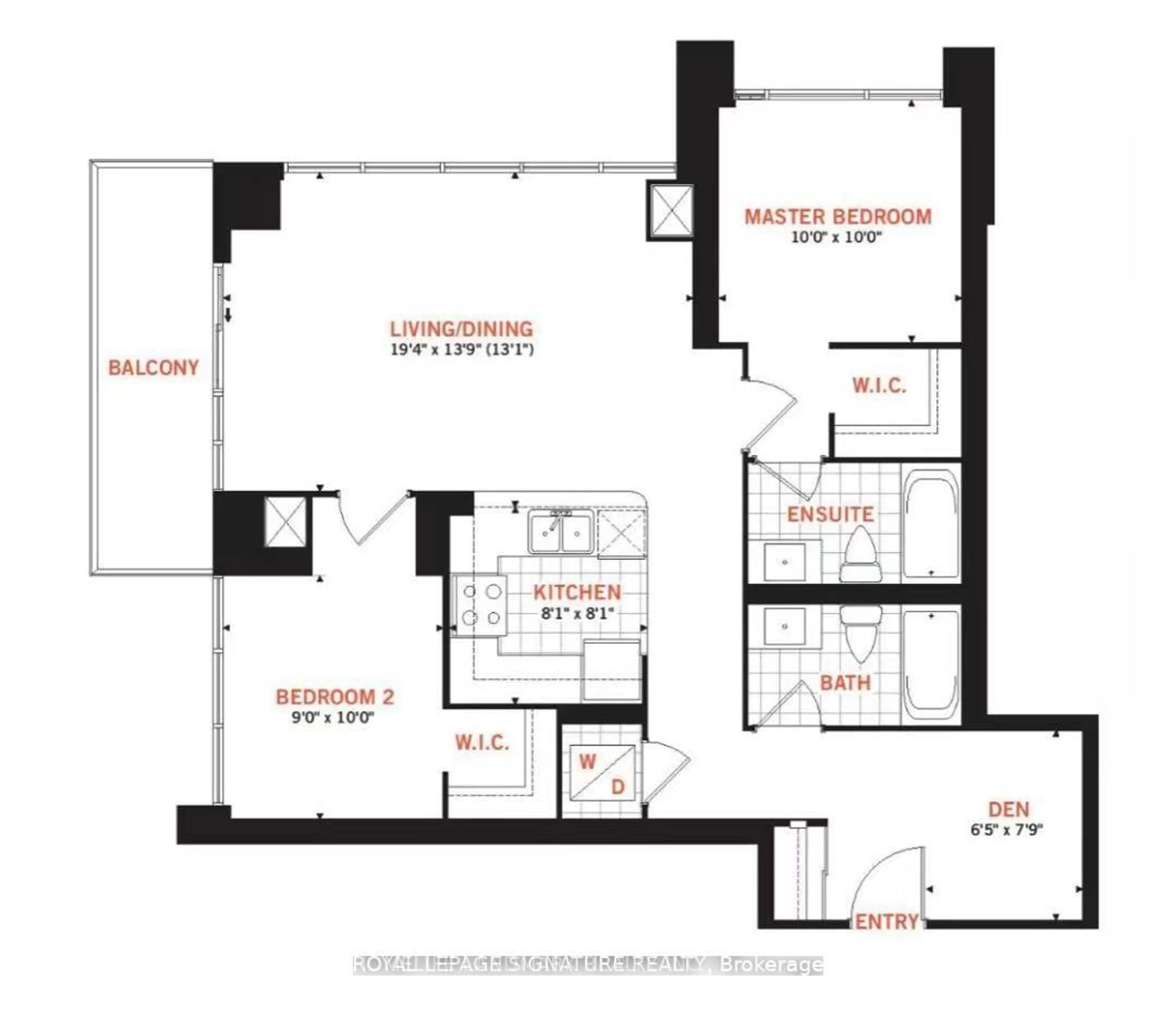 Floor plan for 3975 Grand Park Dr #3307, Mississauga Ontario L5B 4M6