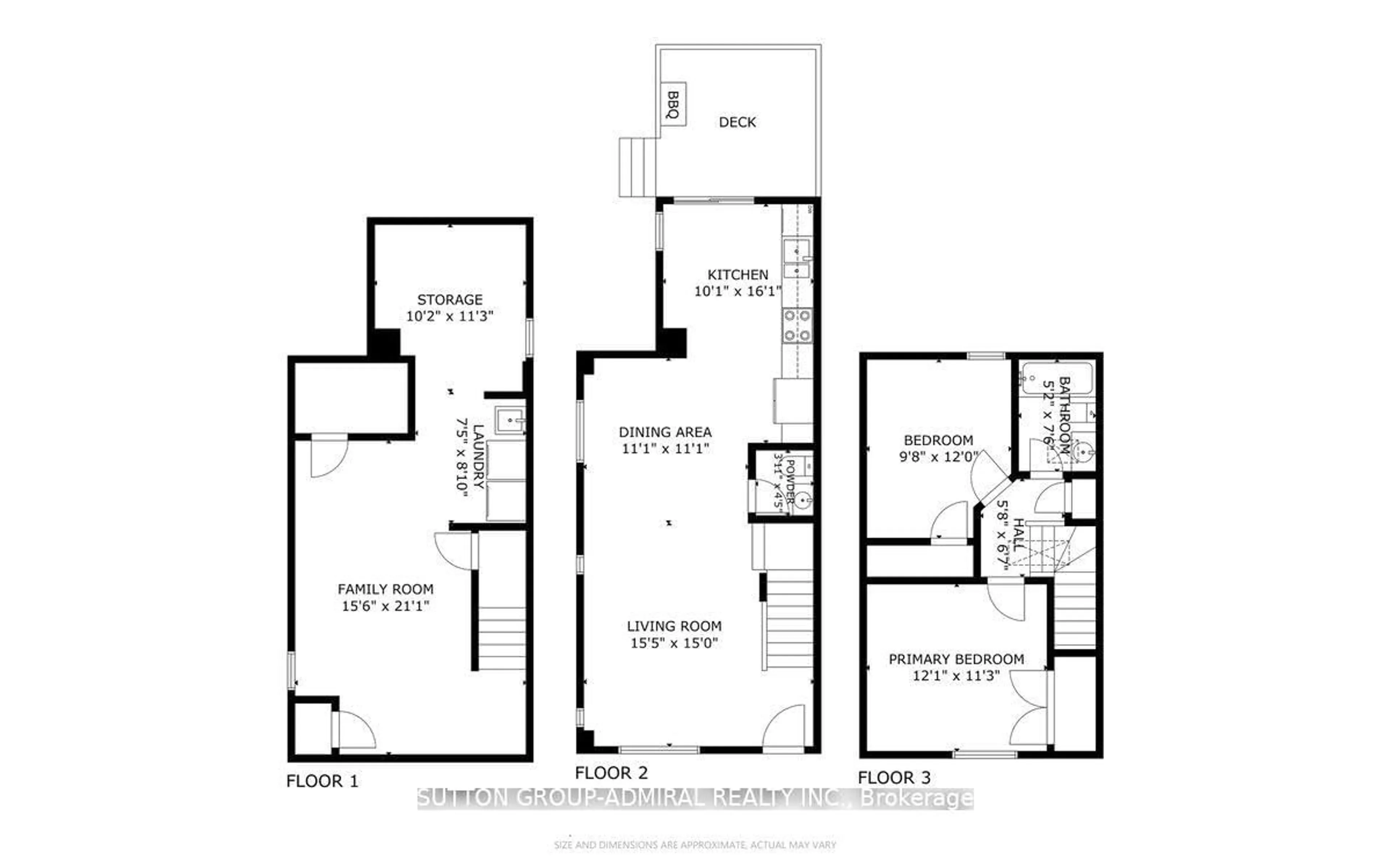 Floor plan for 11 Bowie Ave, Toronto Ontario M6E 2P1