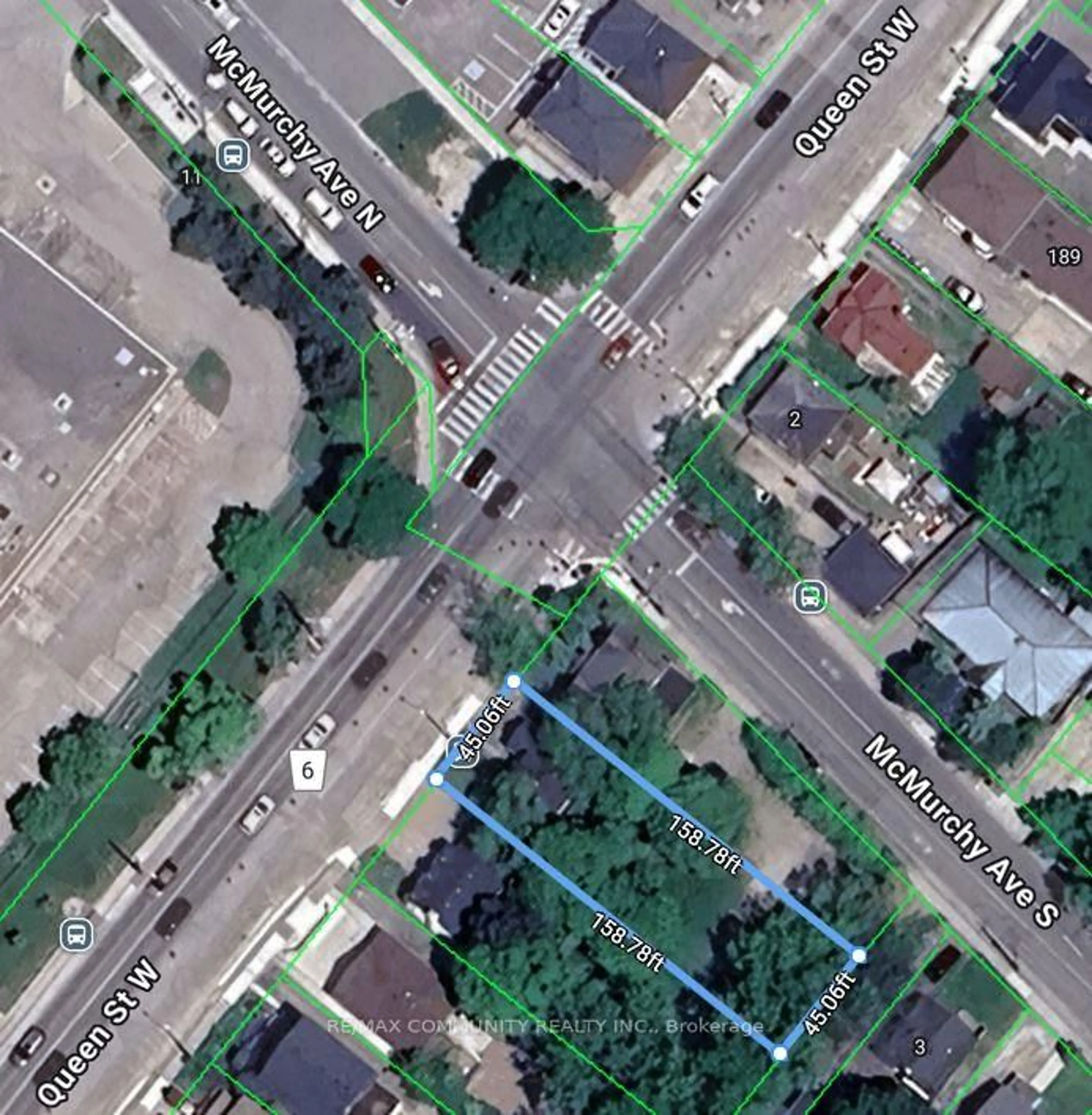 Picture of a map for 209 Queen St, Brampton Ontario L6Y 1M6