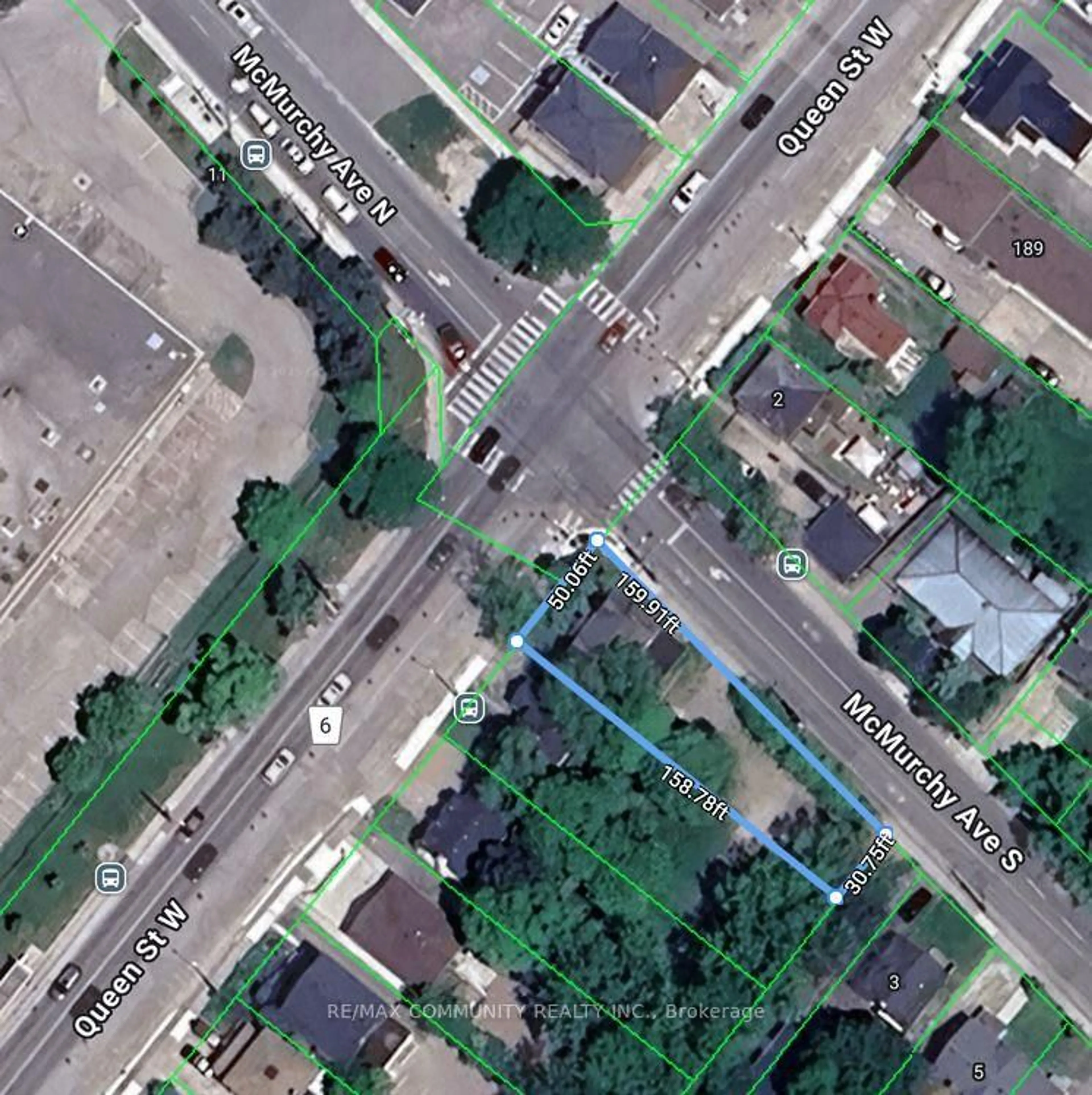 Picture of a map for 207 Queen St, Brampton Ontario L6Y 1M6