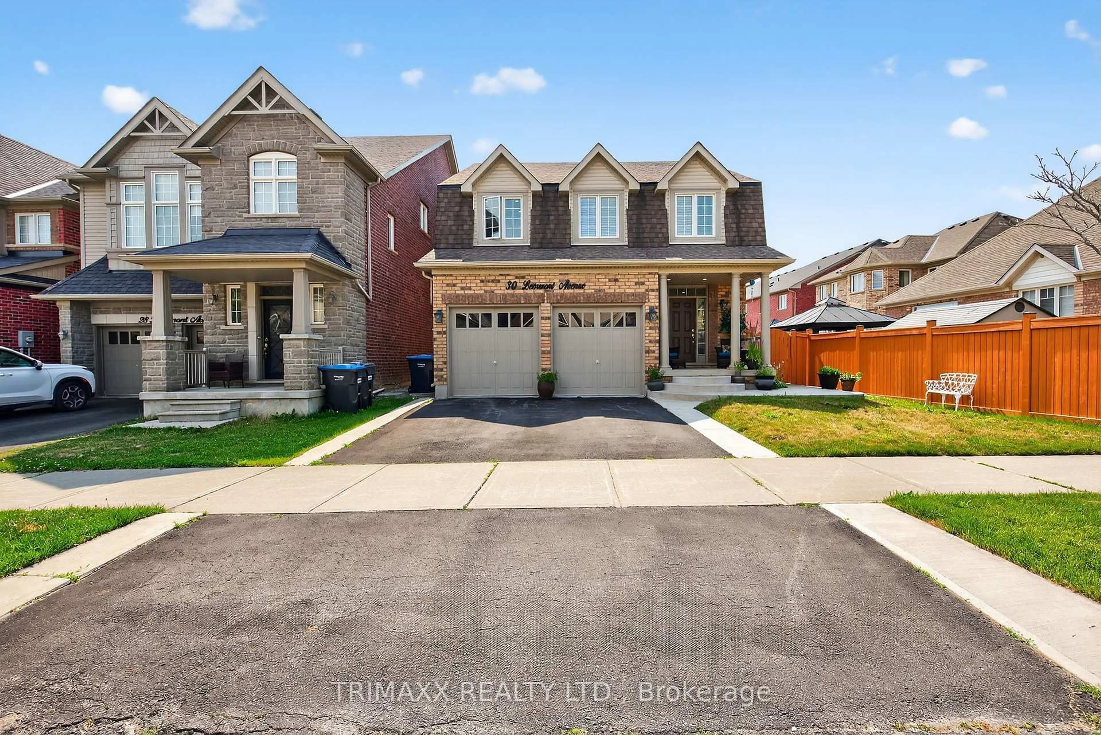 Home with brick exterior material, street for 30 Learmont Ave, Caledon Ontario L7C 3N3