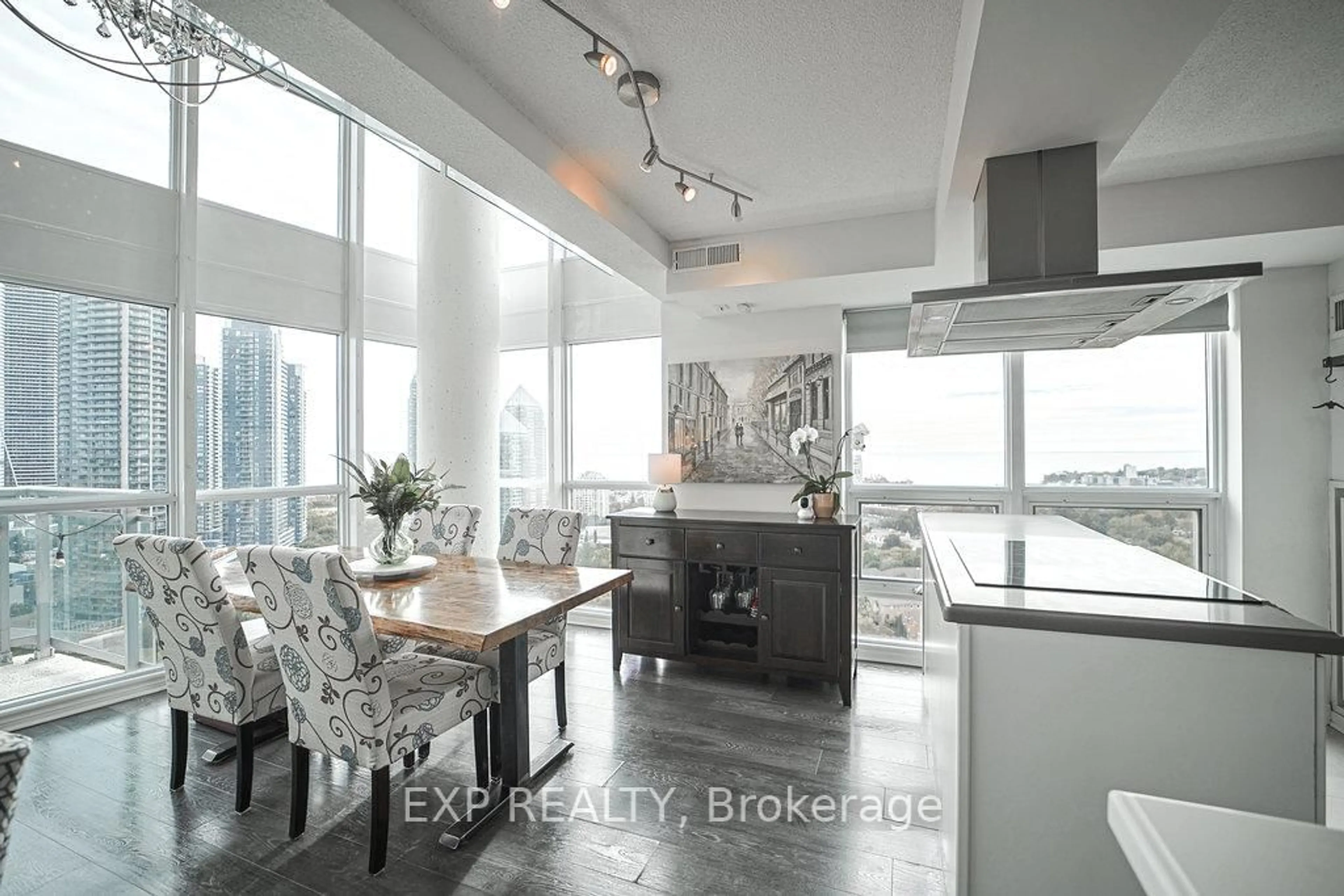 Contemporary kitchen, ceramic/tile floor for 155 Legion Rd #2304, Toronto Ontario M8Y 0A7