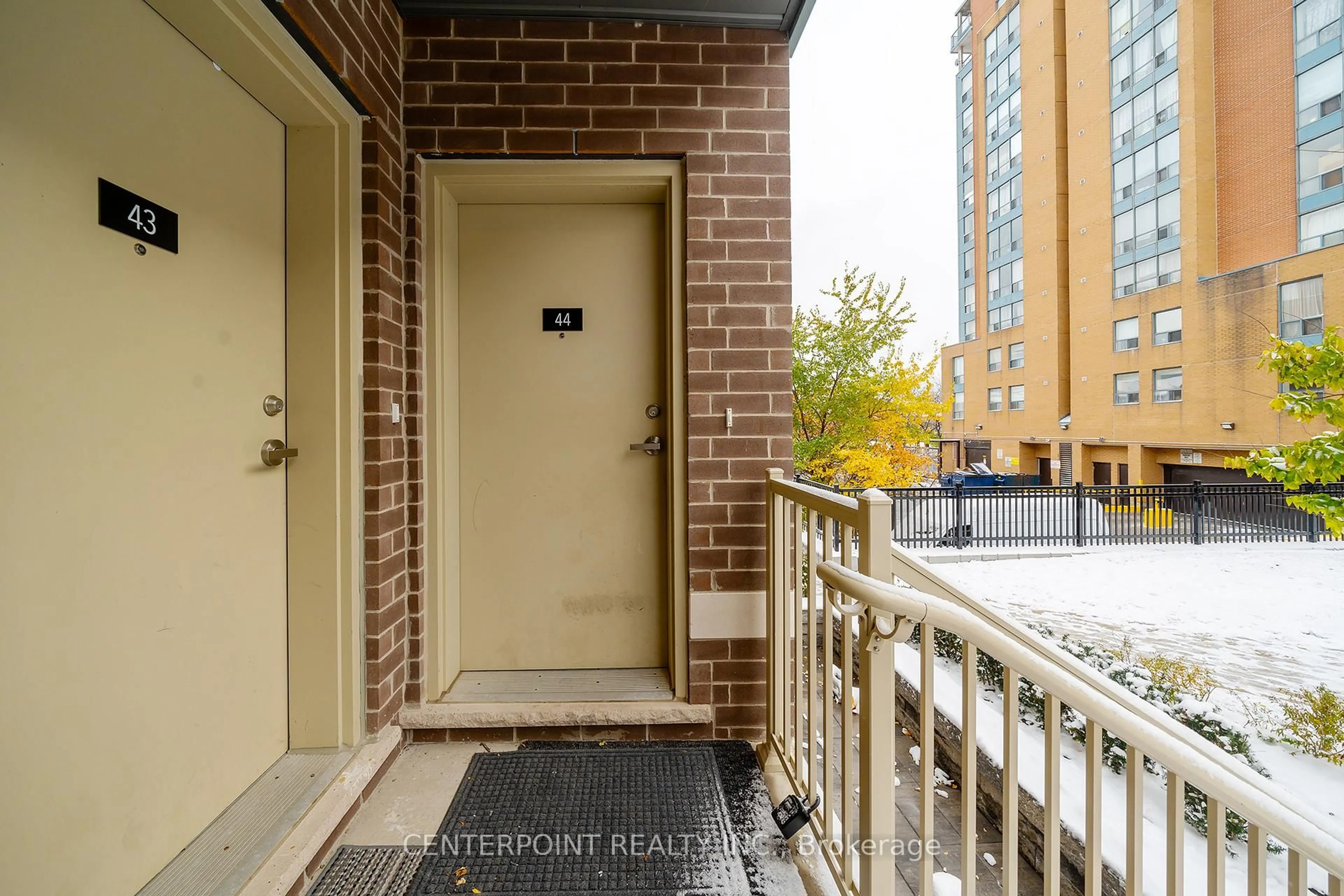 Balcony in the apartment, street for 15 William Jackson Way #44, Toronto Ontario M8V 0J5