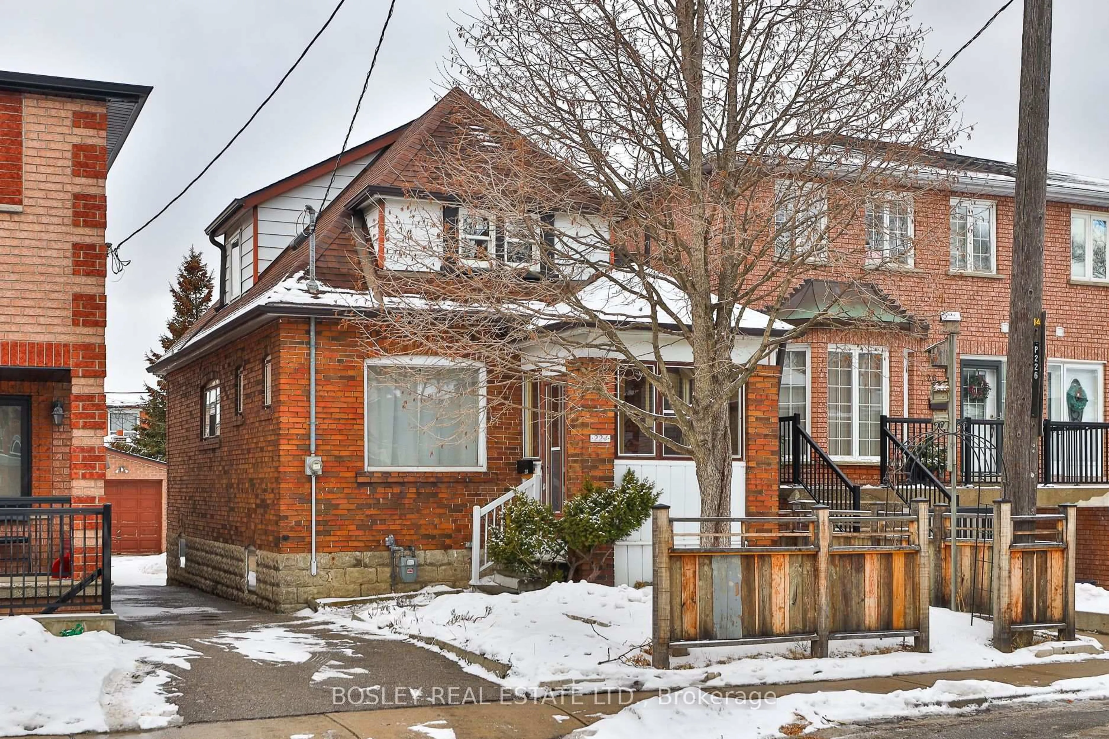 Home with brick exterior material, street for 224 Rosethorn Ave, Toronto Ontario M6M 3L1