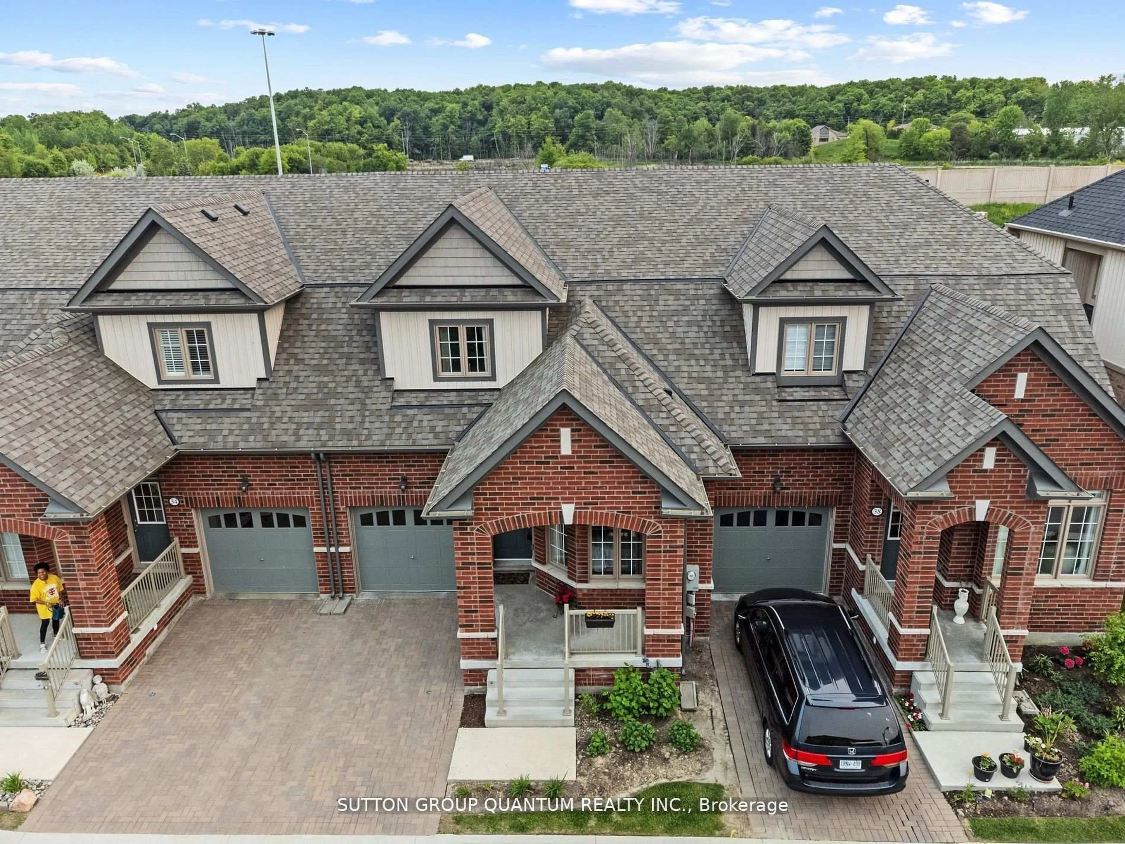A pic from outside/outdoor area/front of a property/back of a property/a pic from drone, unknown for 36 Bluestone Cres, Brampton Ontario M5A 1E7