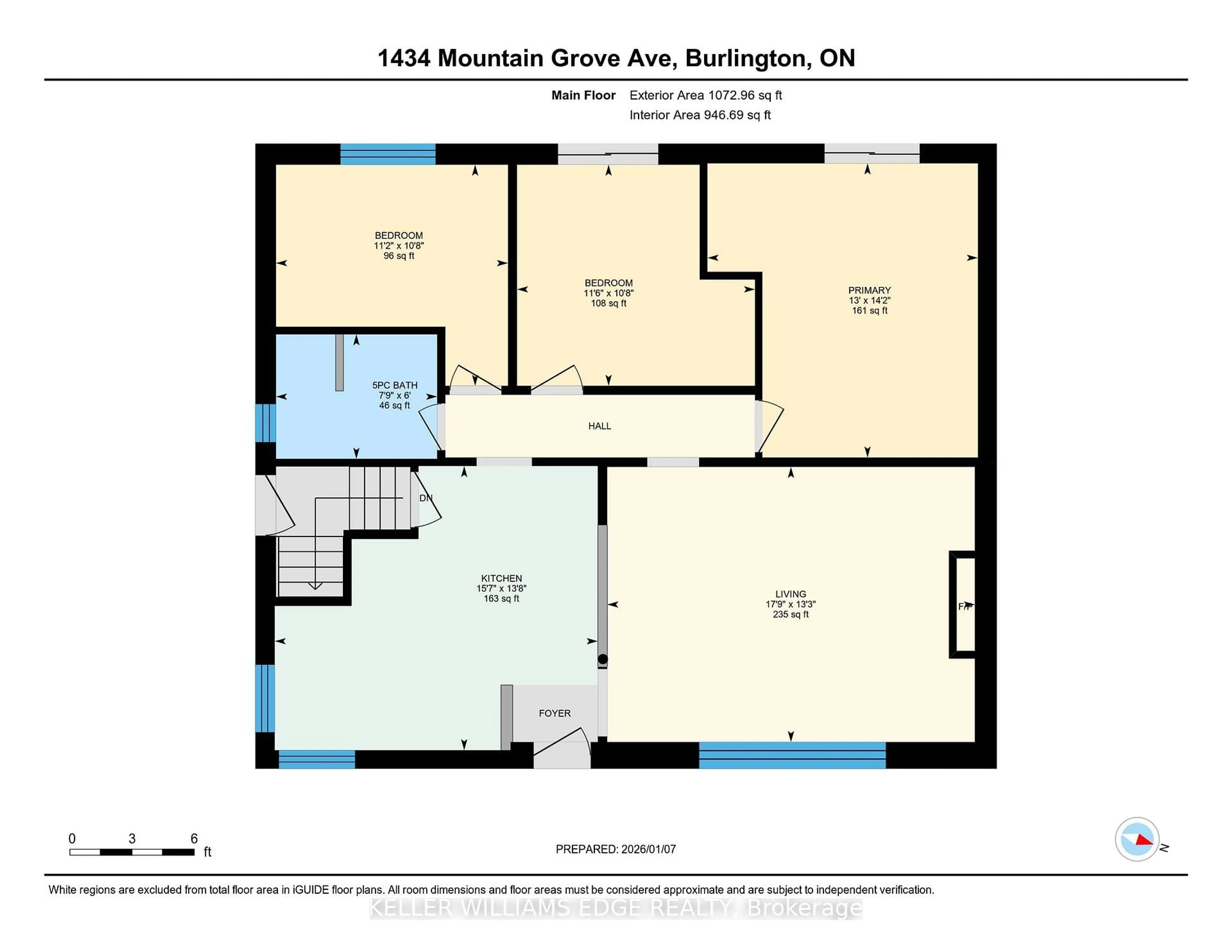 Floor plan for 1434 Mountain Grove Ave, Burlington Ontario L7P 2H3
