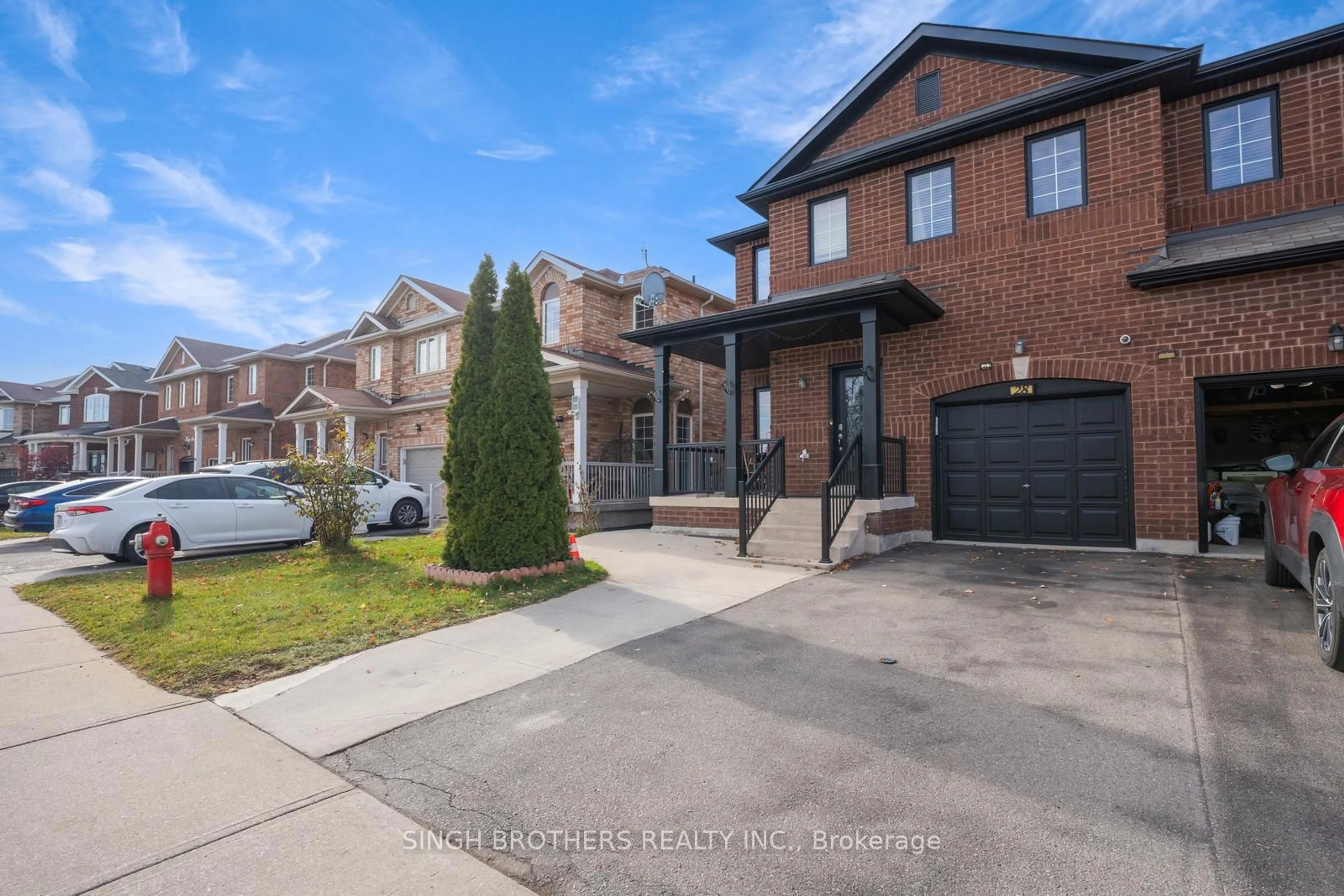 Home with brick exterior material, street for 28 Jordensen Dr, Brampton Ontario L6X 0T2