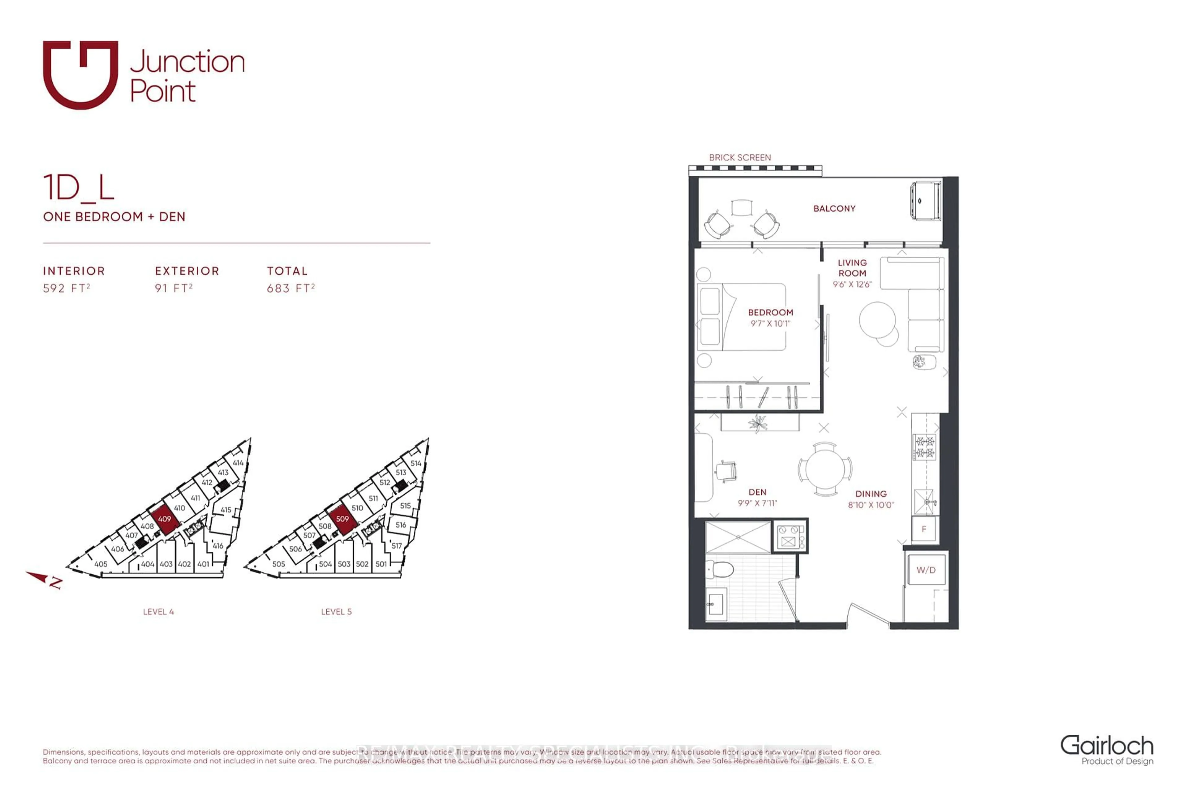 Floor plan for 2625 Dundas St #609, Toronto Ontario M6P 0C5