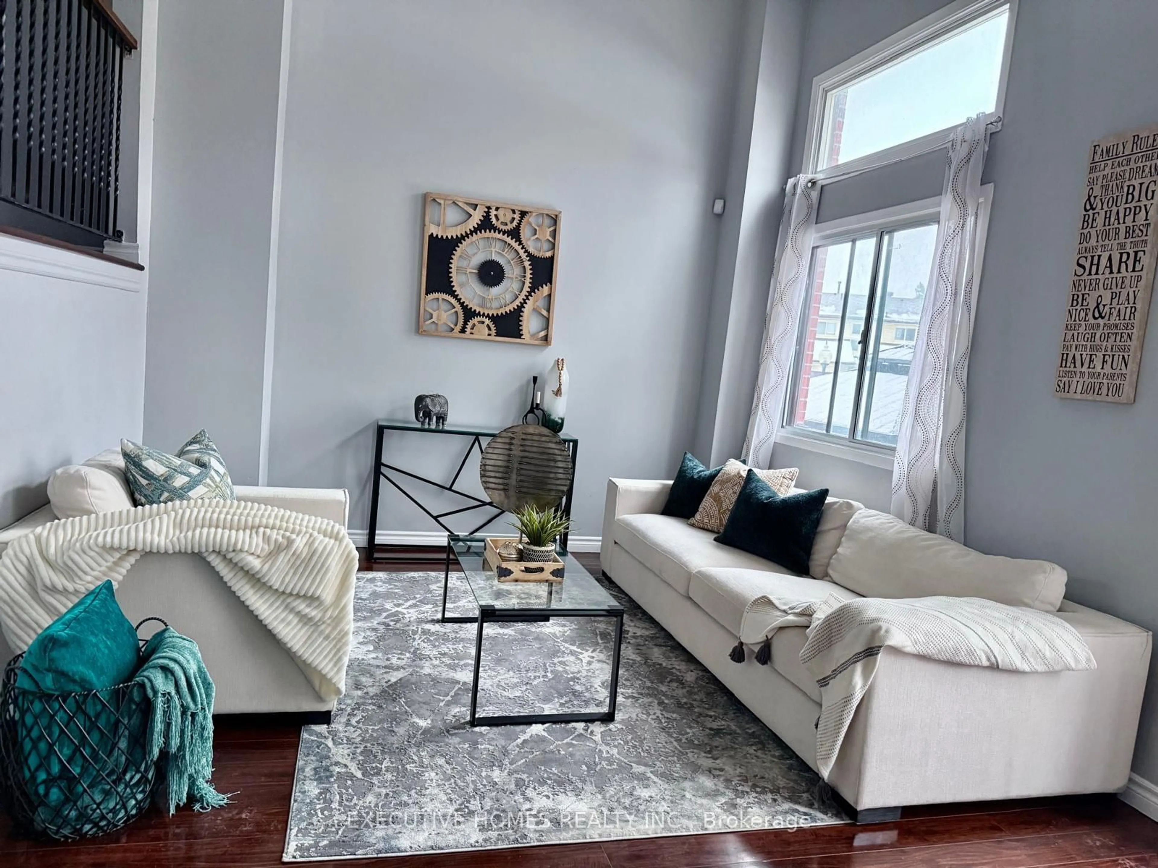 Living room with furniture, unknown for 61 Collins Cres, Brampton Ontario L6V 3N1