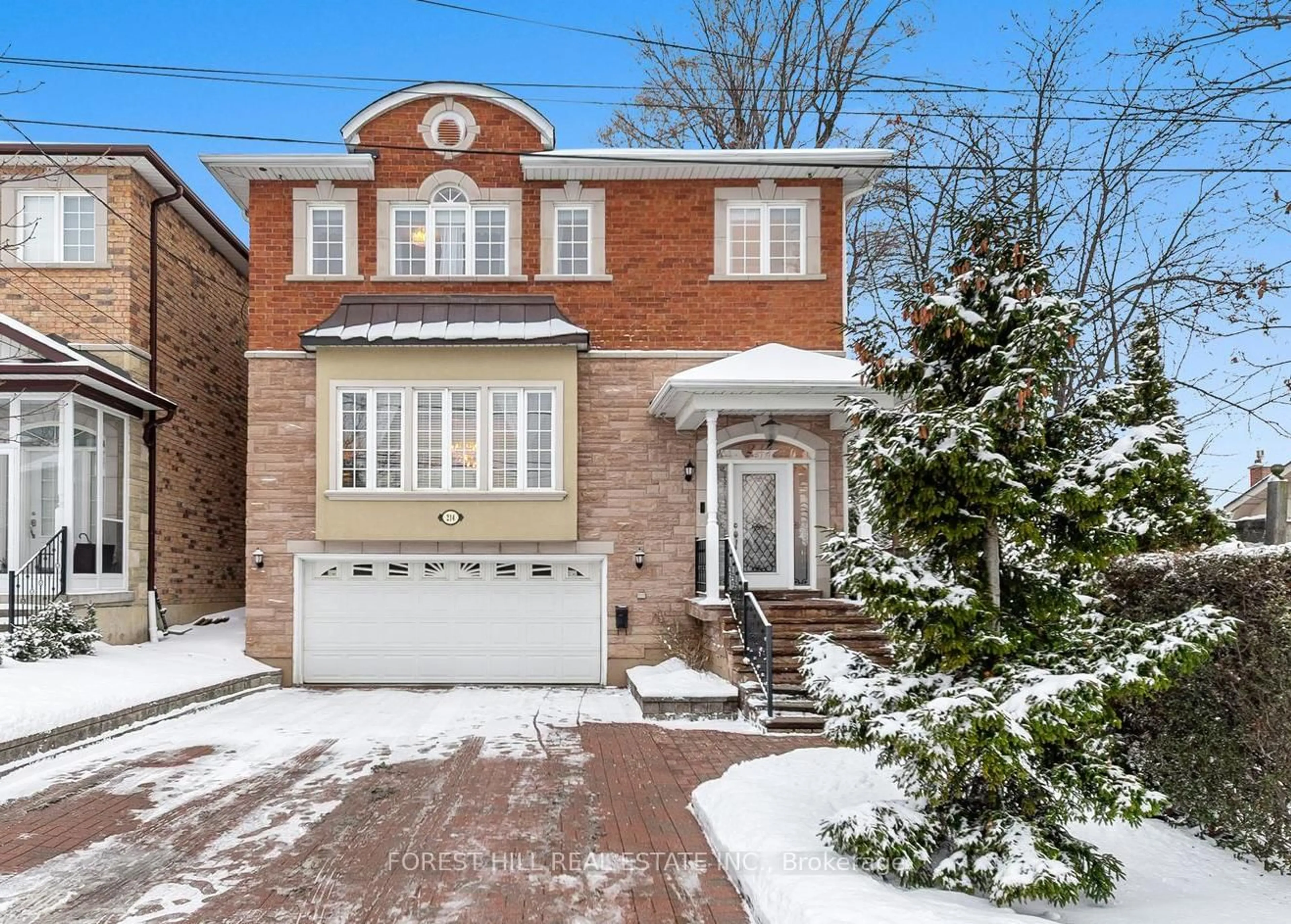 Home with brick exterior material, street for 214 Locksley Ave, Toronto Ontario M6B 3P4