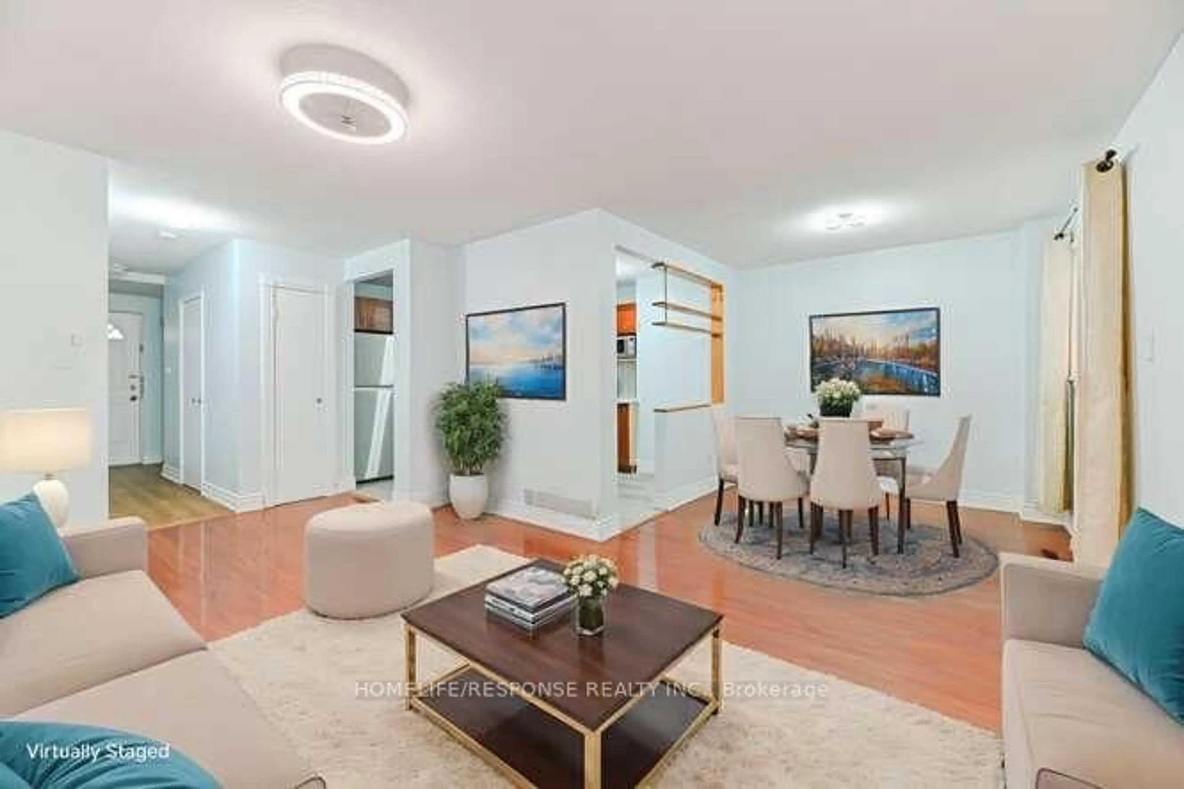 Living room with furniture, unknown for 215 Mississauga Valley Blvd #14, Mississauga Ontario L5A 1Y7