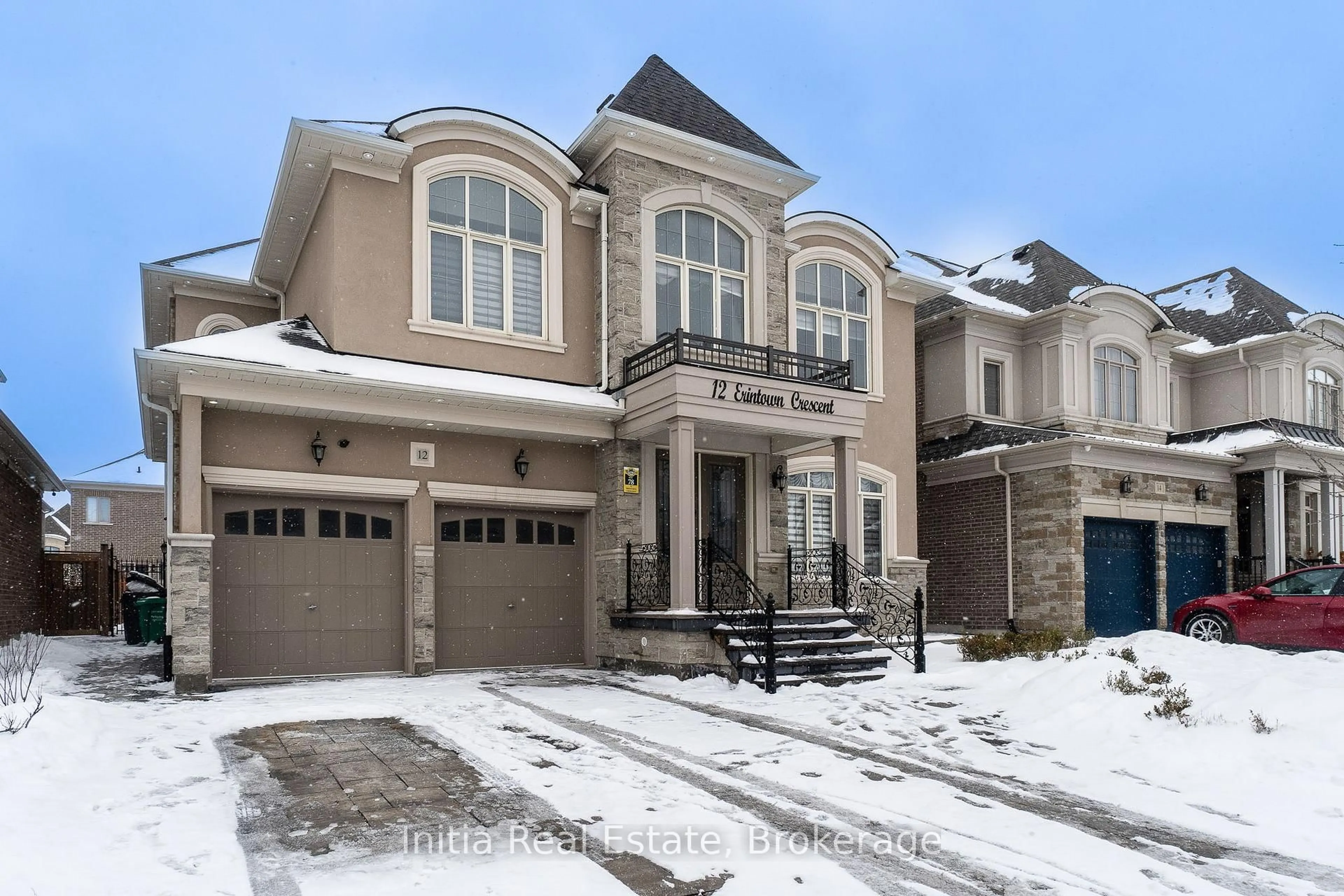 Home with brick exterior material, street for 12 Erintown Cres, Brampton Ontario L6P 4H2