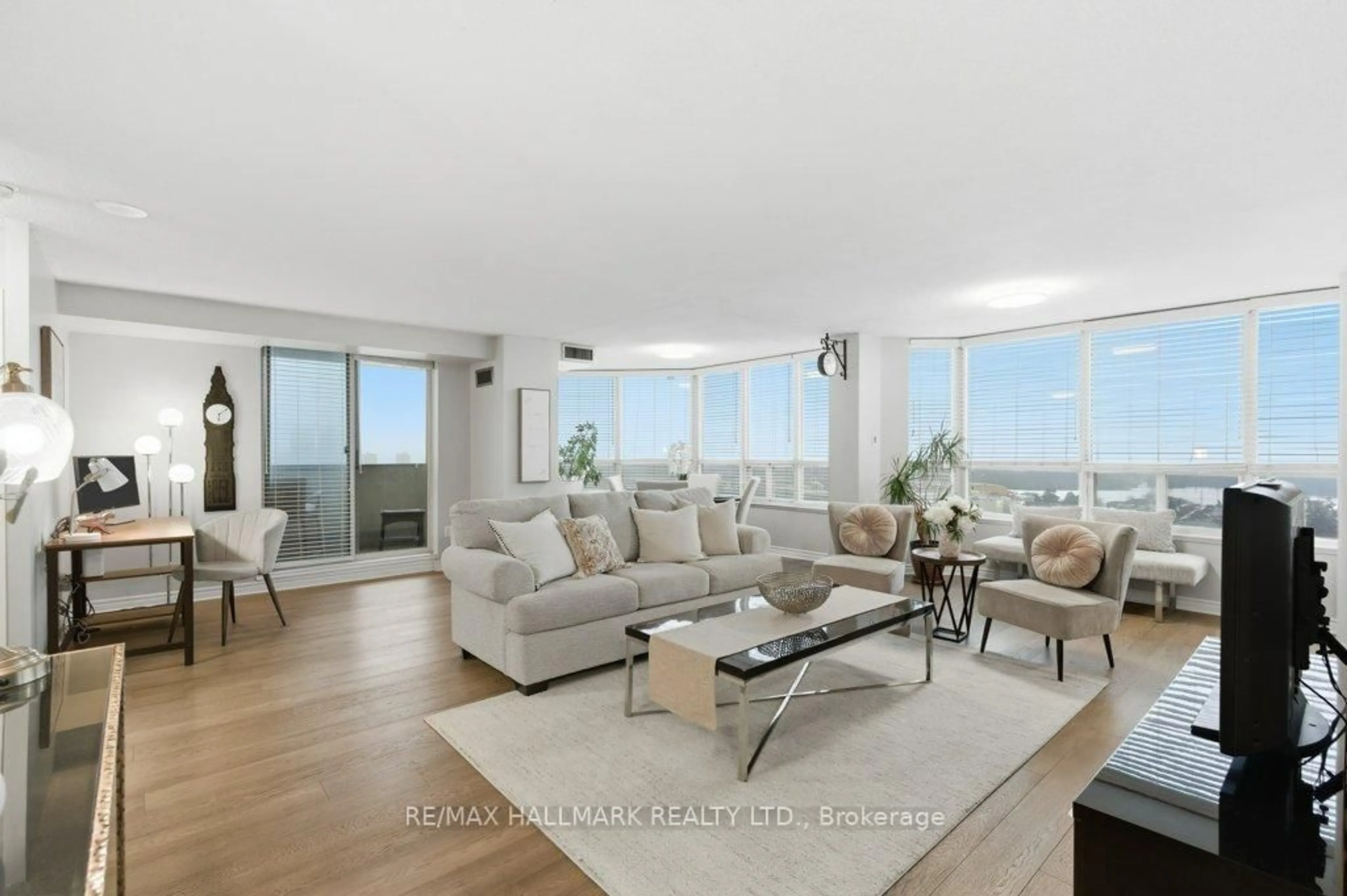 Living room with furniture, unknown for 400 Webb Dr #1209, Mississauga Ontario L5B 3Z7