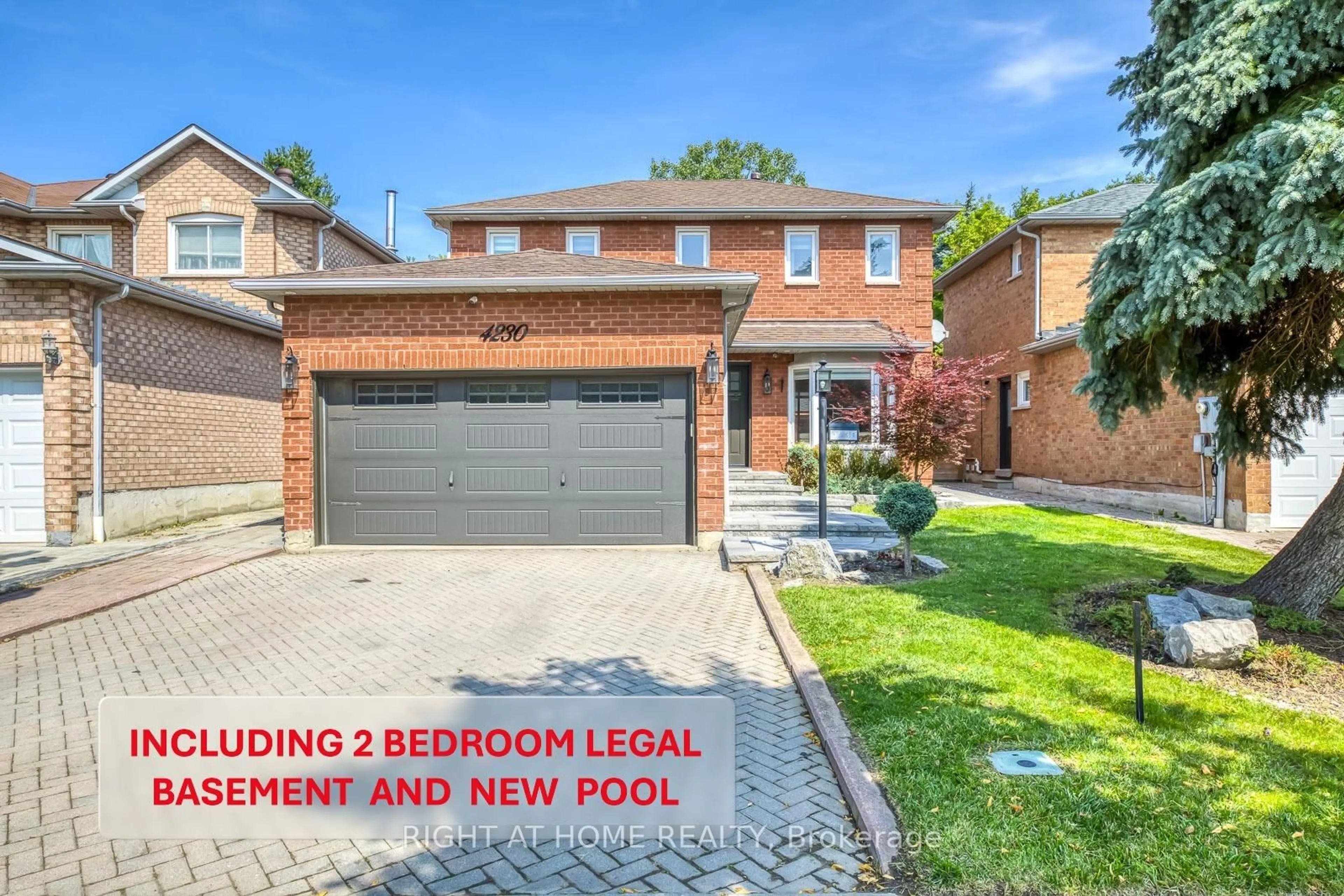 Home with brick exterior material, street for 4230 Credit Pointe Dr, Mississauga Ontario L5M 3K2