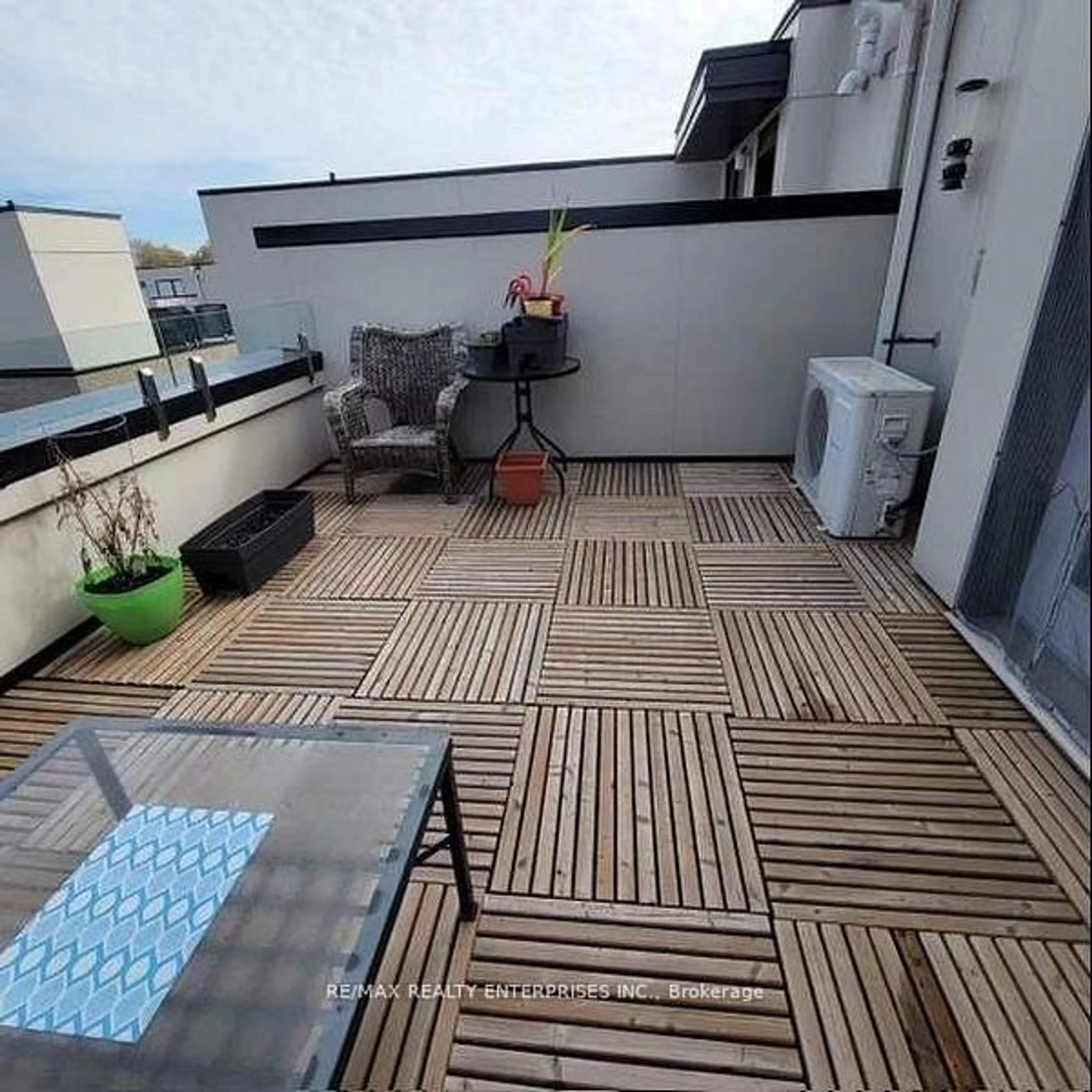 Balcony in the apartment, city buildings view from balcony for 32 Fieldway Rd #114, Toronto Ontario M8Z 0E3