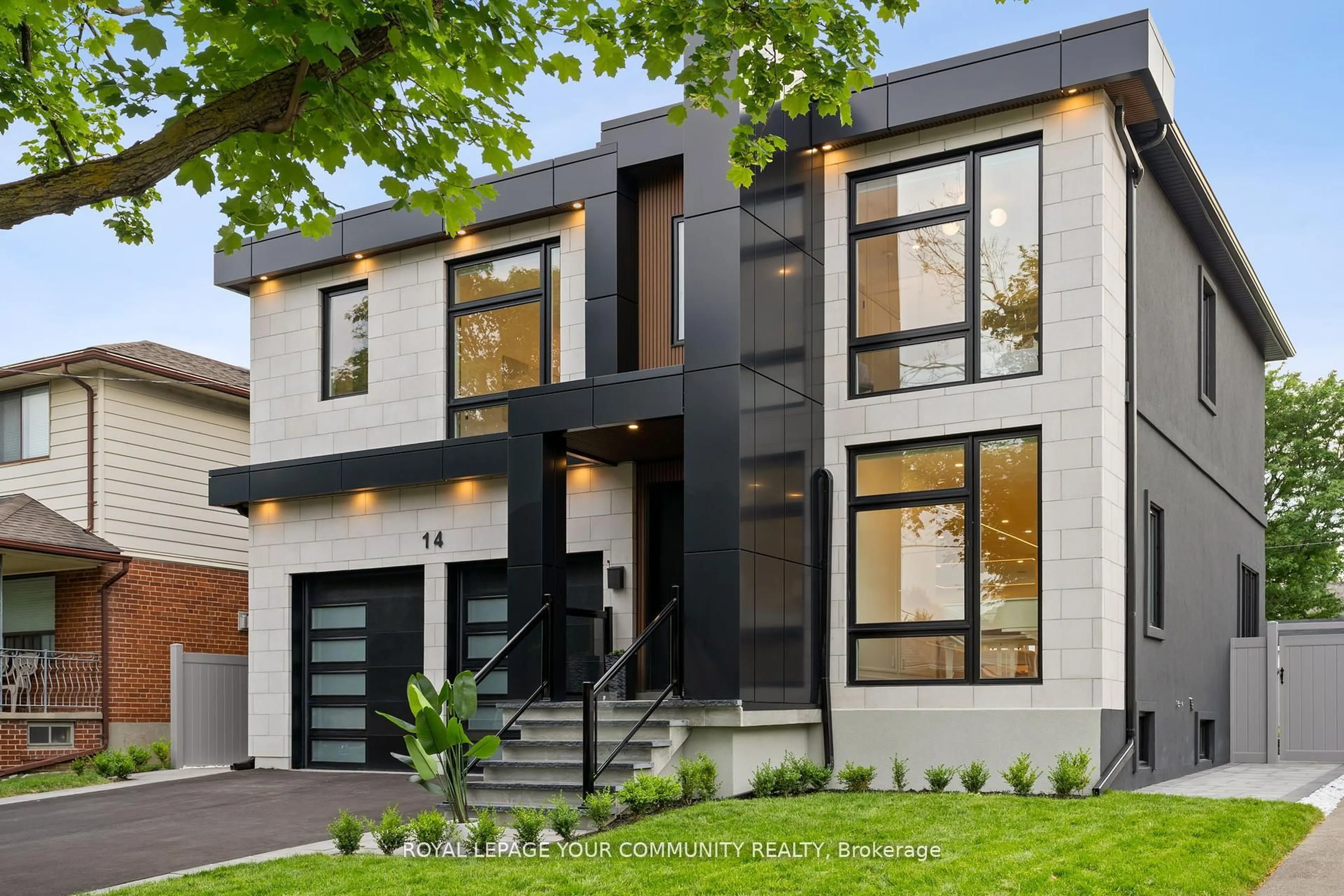 Home with brick exterior material, street for 14 Ranwood Dr, Toronto Ontario M9N 3E9