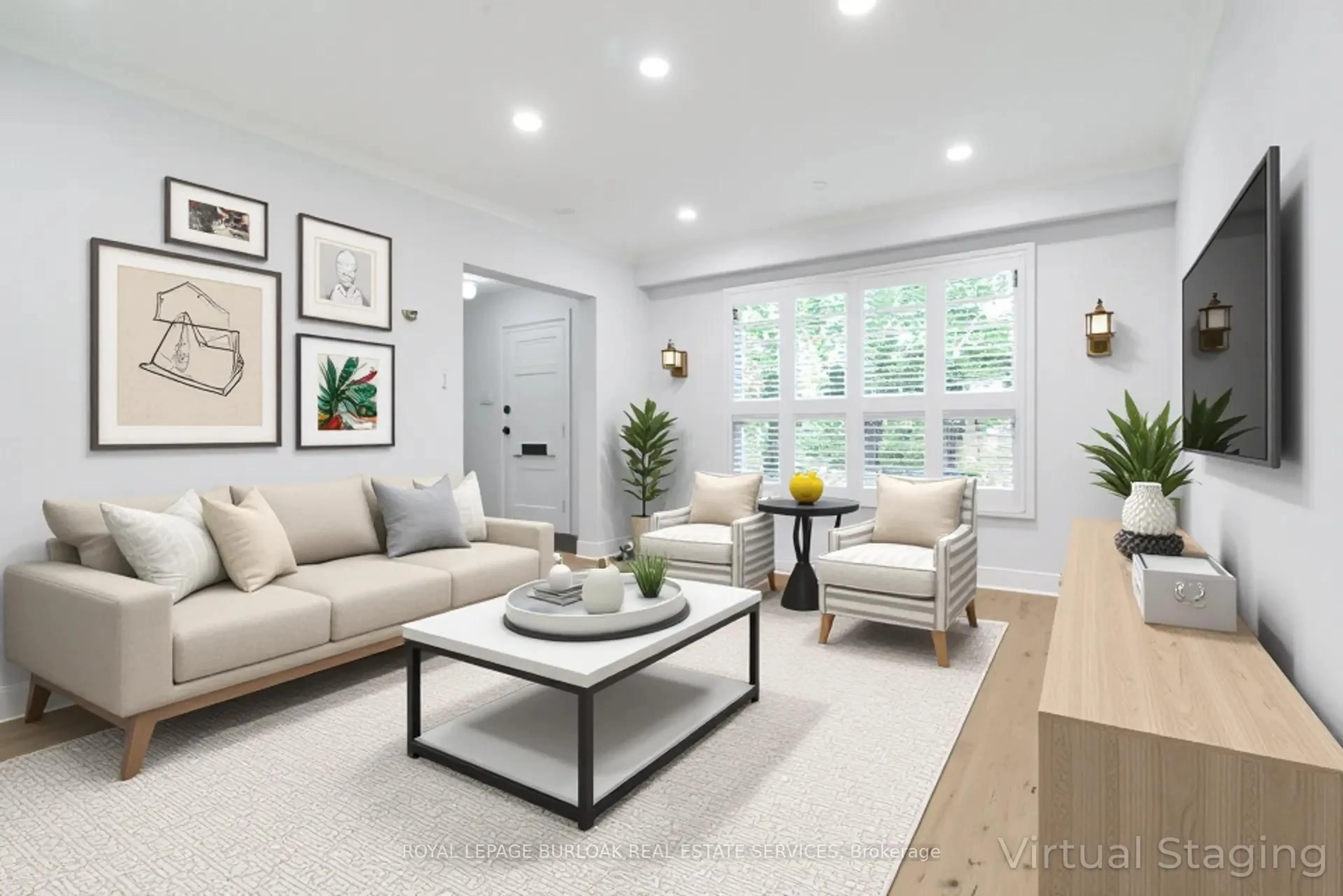 Living room with furniture, unknown for 5475 Lakeshore Rd #4, Burlington Ontario L7L 1E1