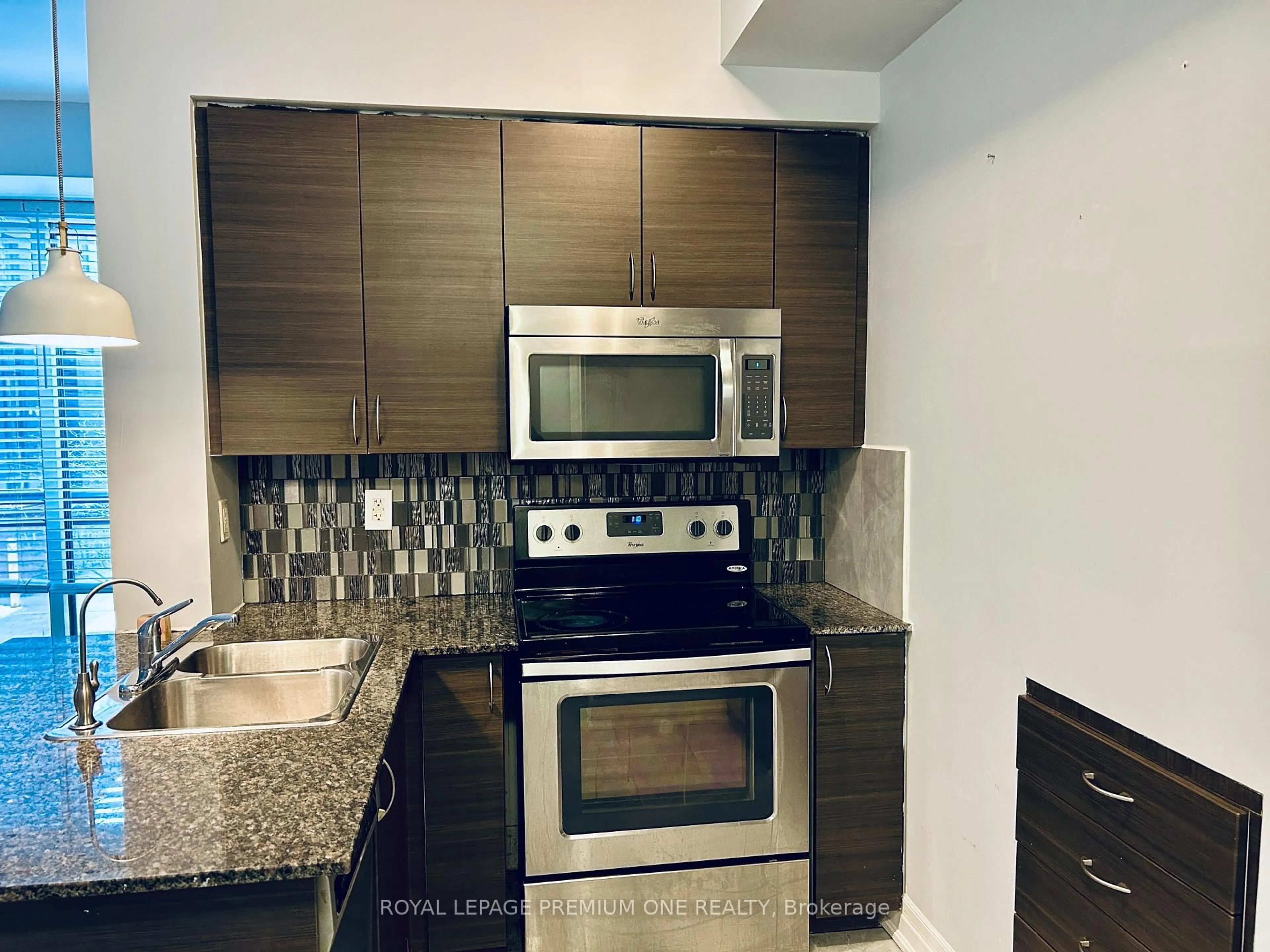 Standard kitchen, ceramic/tile floor for 5 Sousa Mendes St #102, Toronto Ontario M6P 0A8