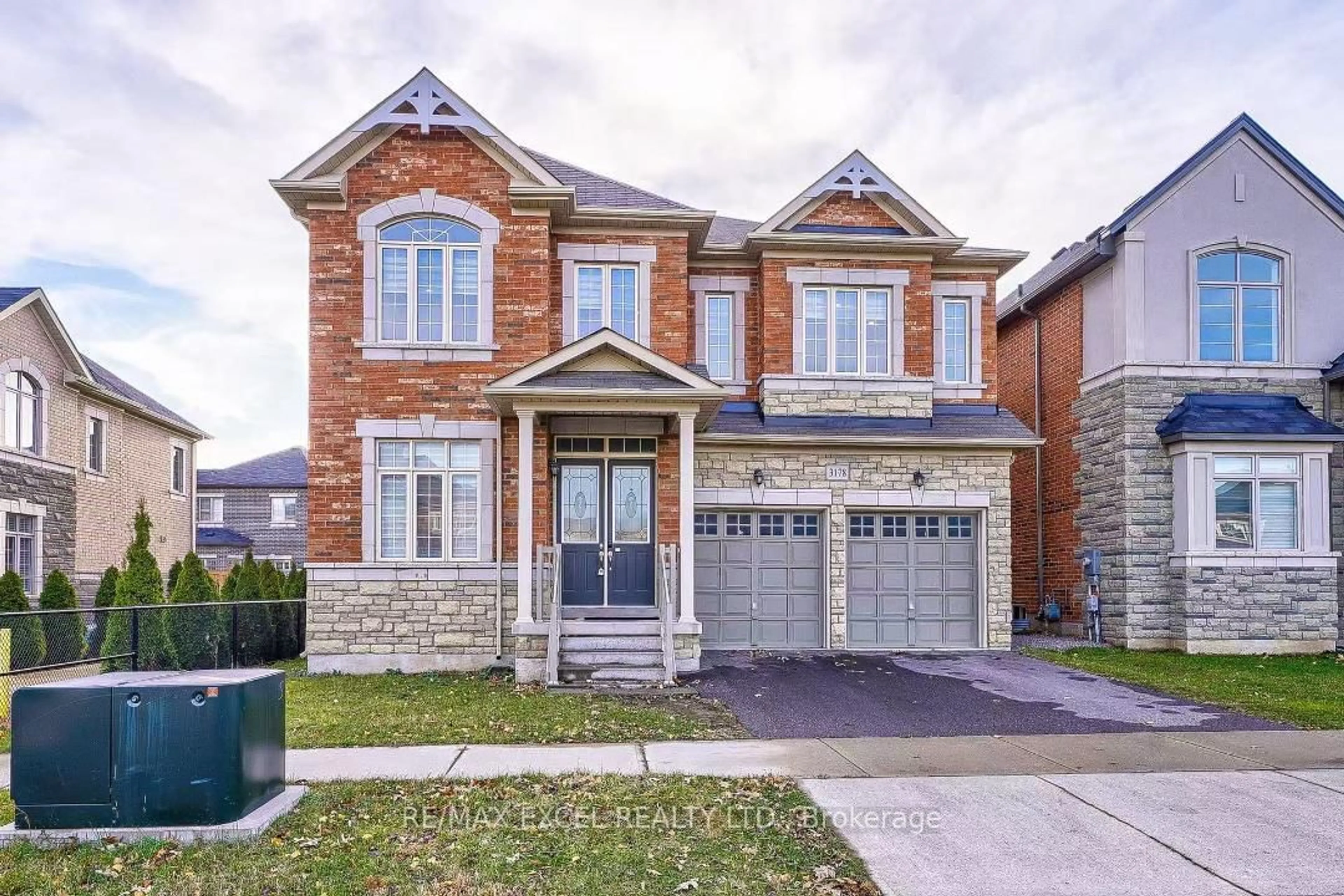 Home with brick exterior material, street for 3178 Buttonbush Tr, Oakville Ontario L6H 0T4