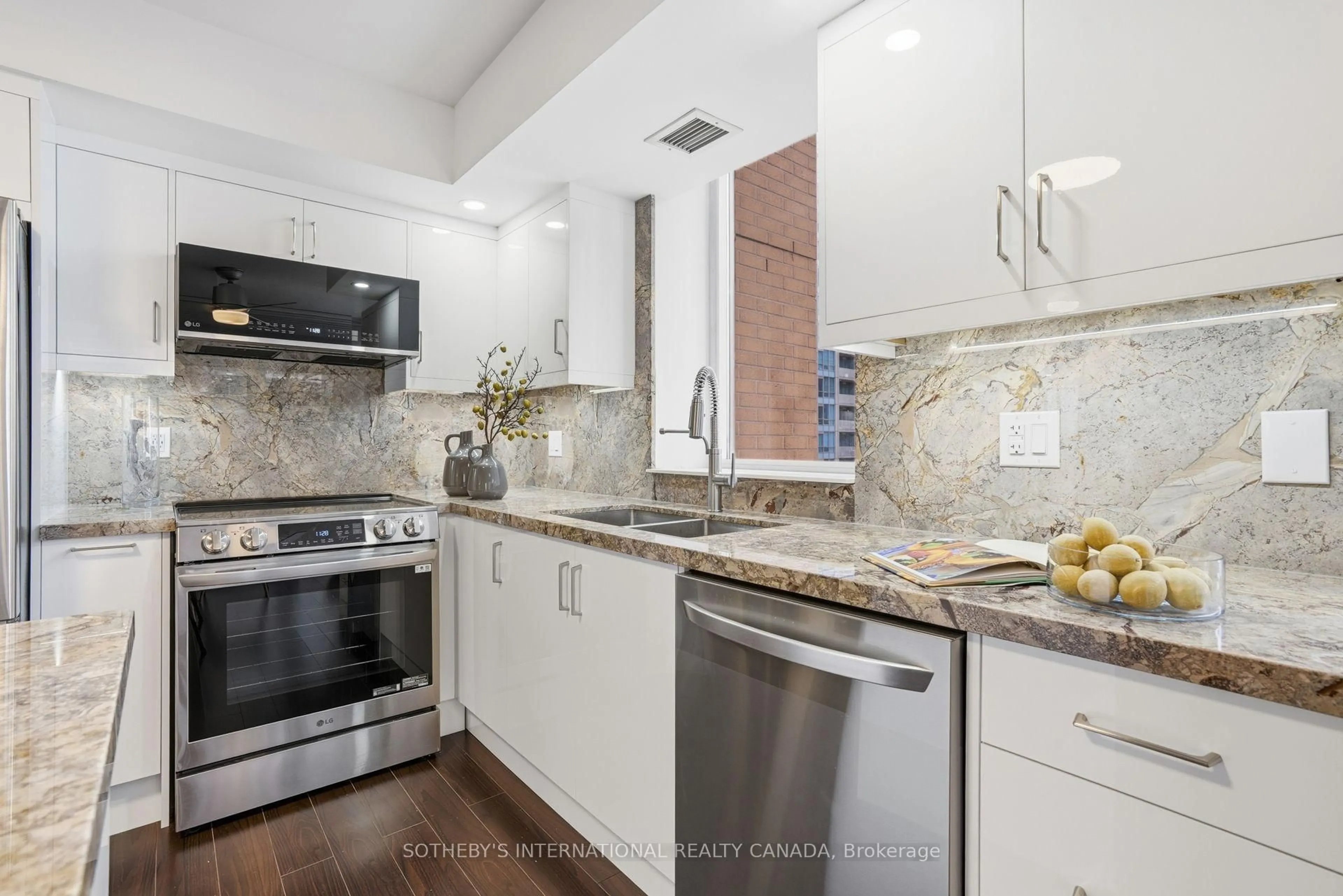 Contemporary kitchen, ceramic/tile floor for 5229 Dundas St #1210, Toronto Ontario M9B 6L9