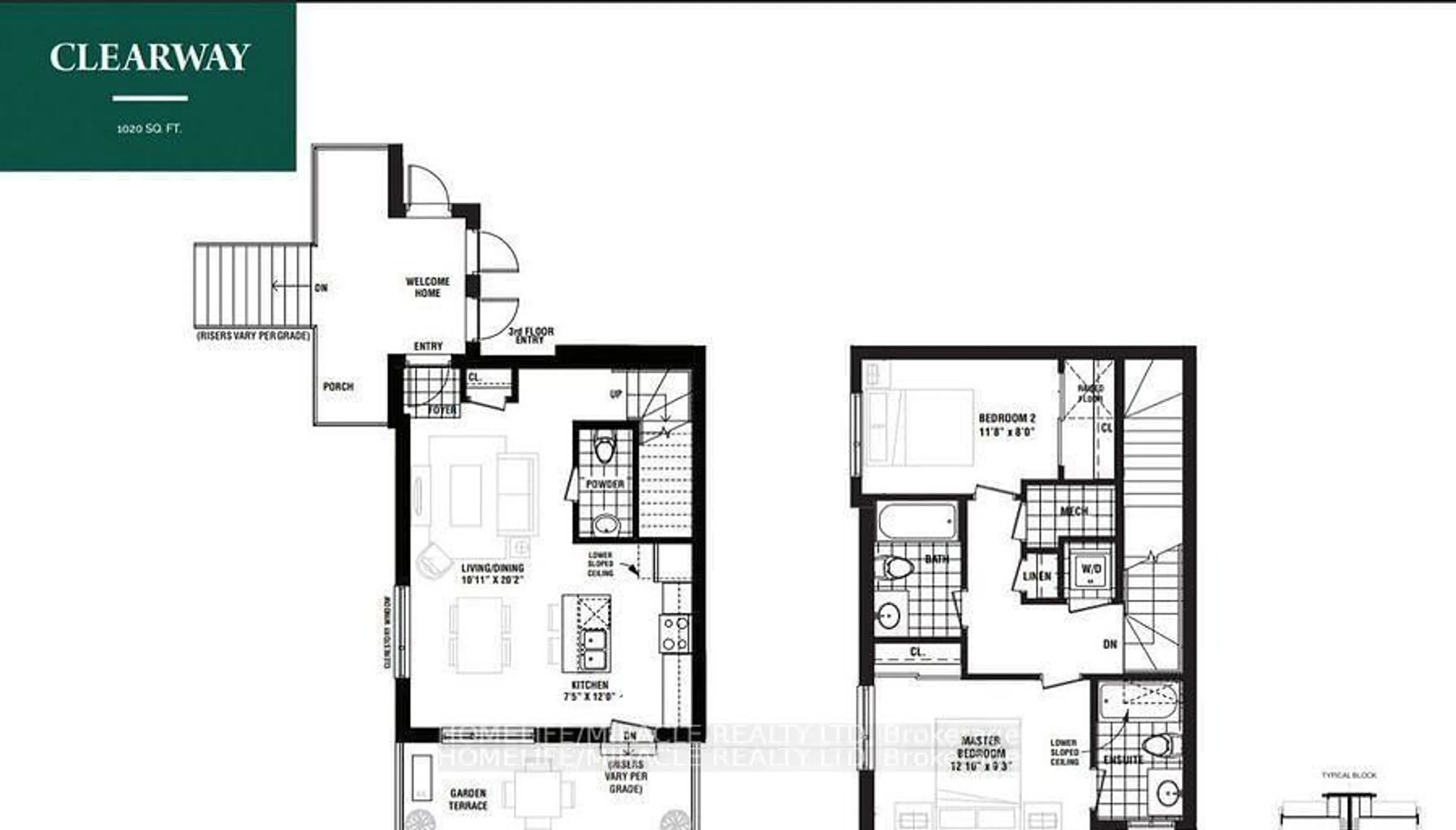 Floor plan for 3415 Ridgeway Dr #02, Mississauga Ontario L5L 0B9