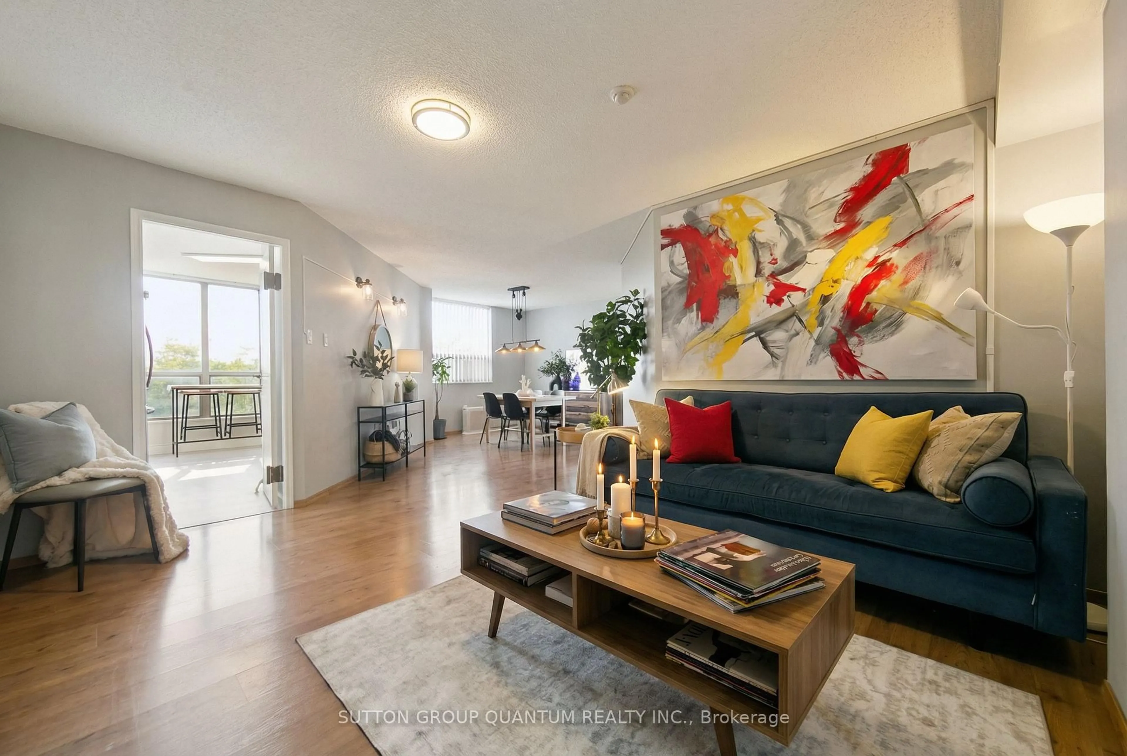 Living room with furniture, unknown for 1110 WALDEN Circ #611, Mississauga Ontario L5J 4R3