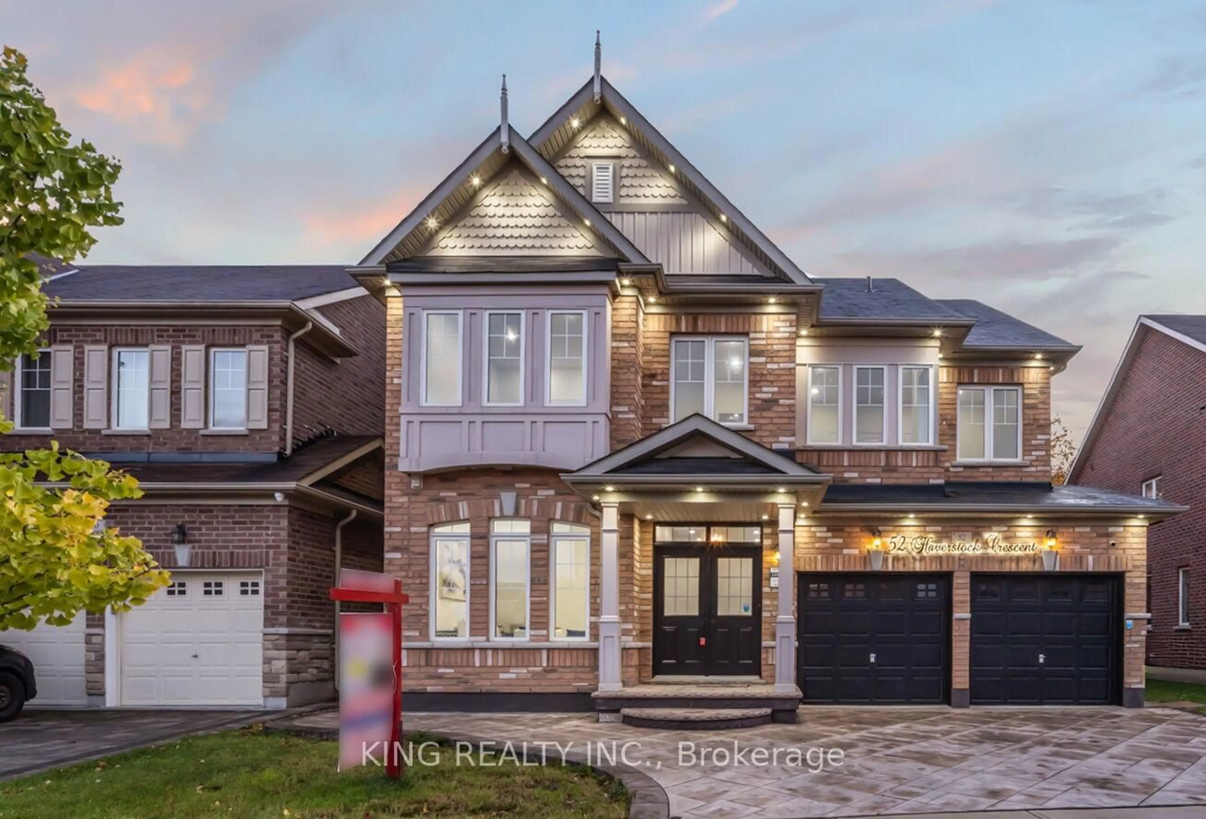 Home with brick exterior material, street for 52 Haverstock Cres, Brampton Ontario L7A 0G1