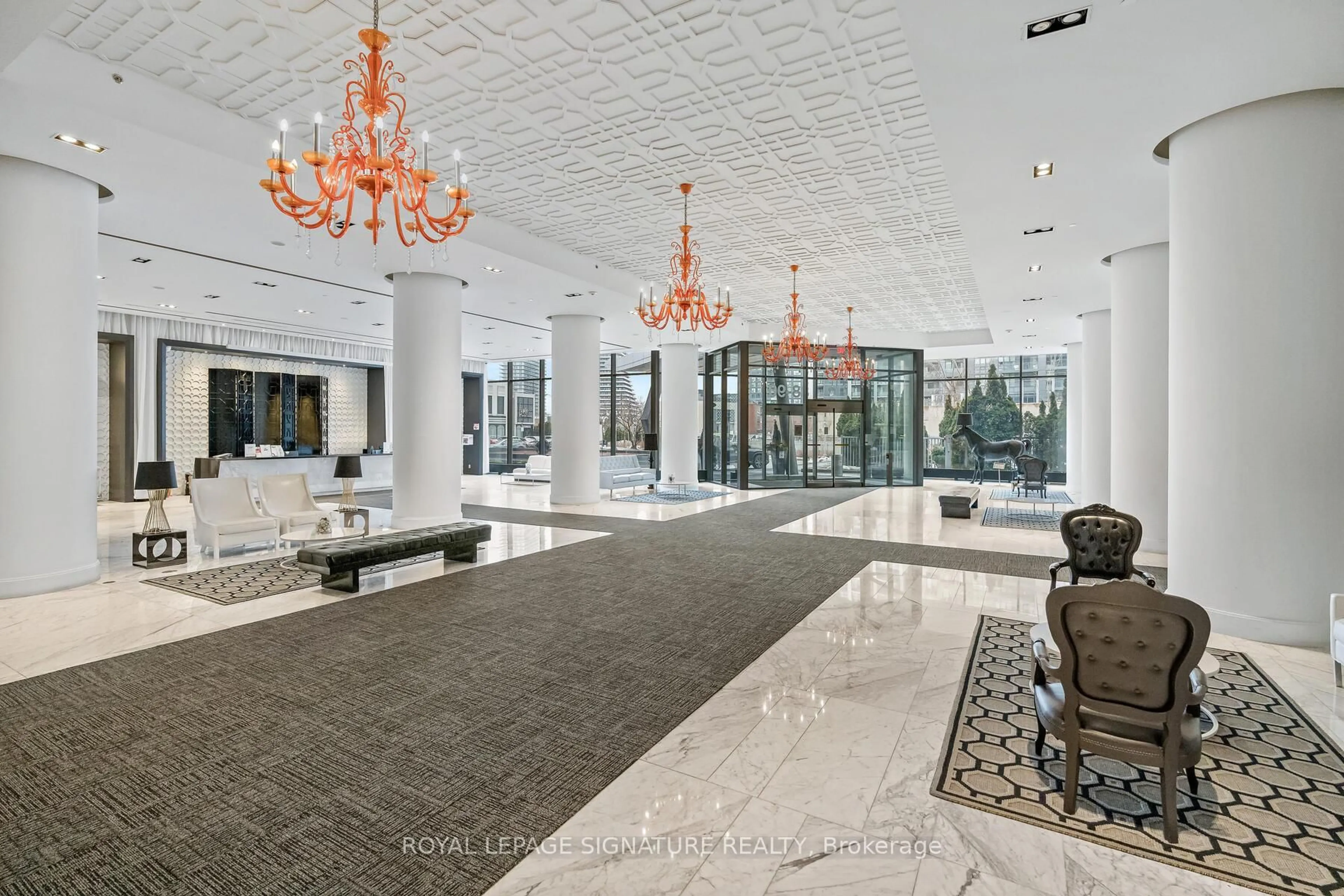 Lobby for 90 Park Lawn Rd #2803, Toronto Ontario M8Y 0B6