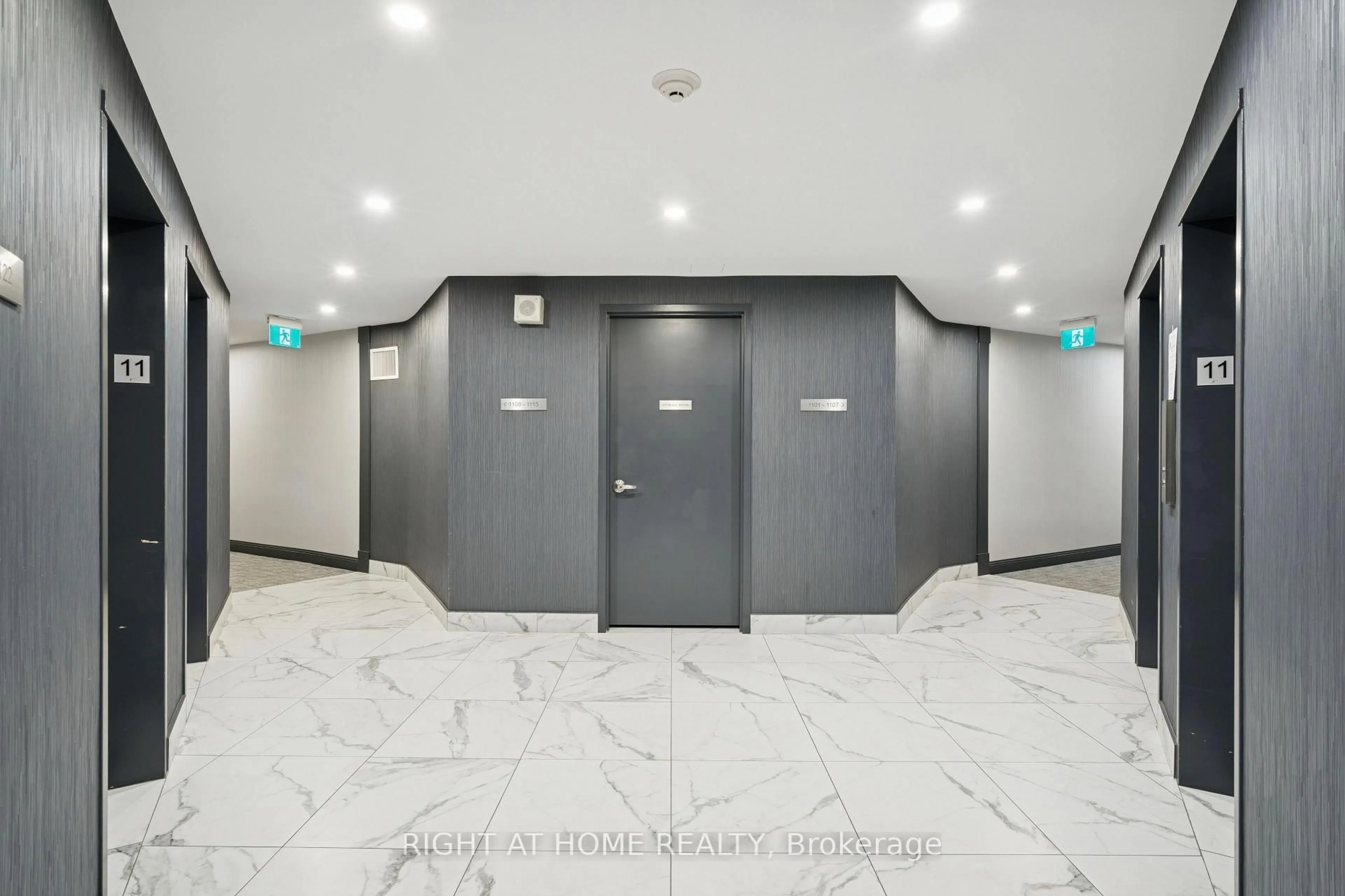 Indoor foyer for 451 The West Mall #1120, Toronto Ontario M9C 1G1