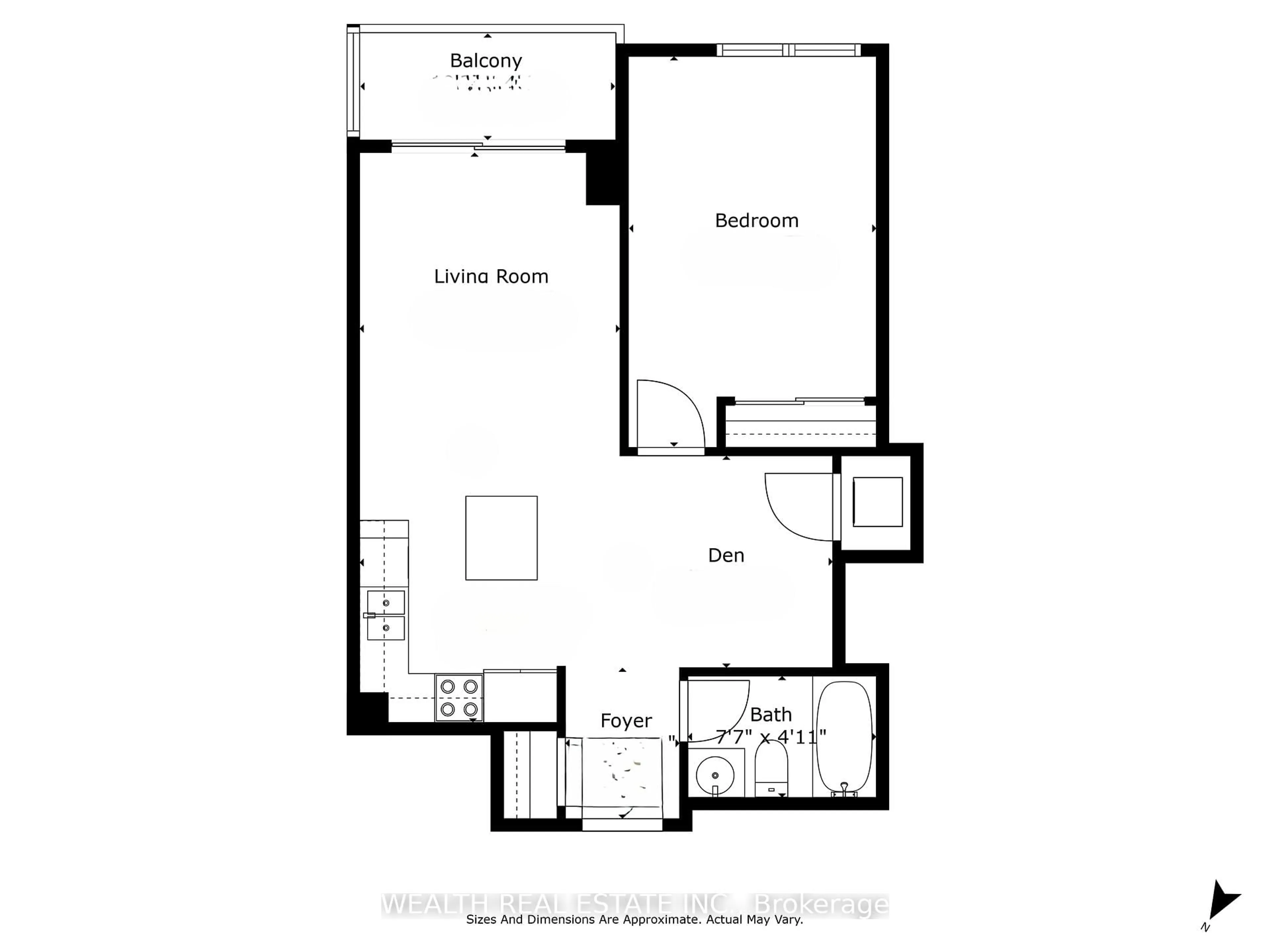 Floor plan for 816 Lansdowne Ave #310, Toronto Ontario M6H 4K6