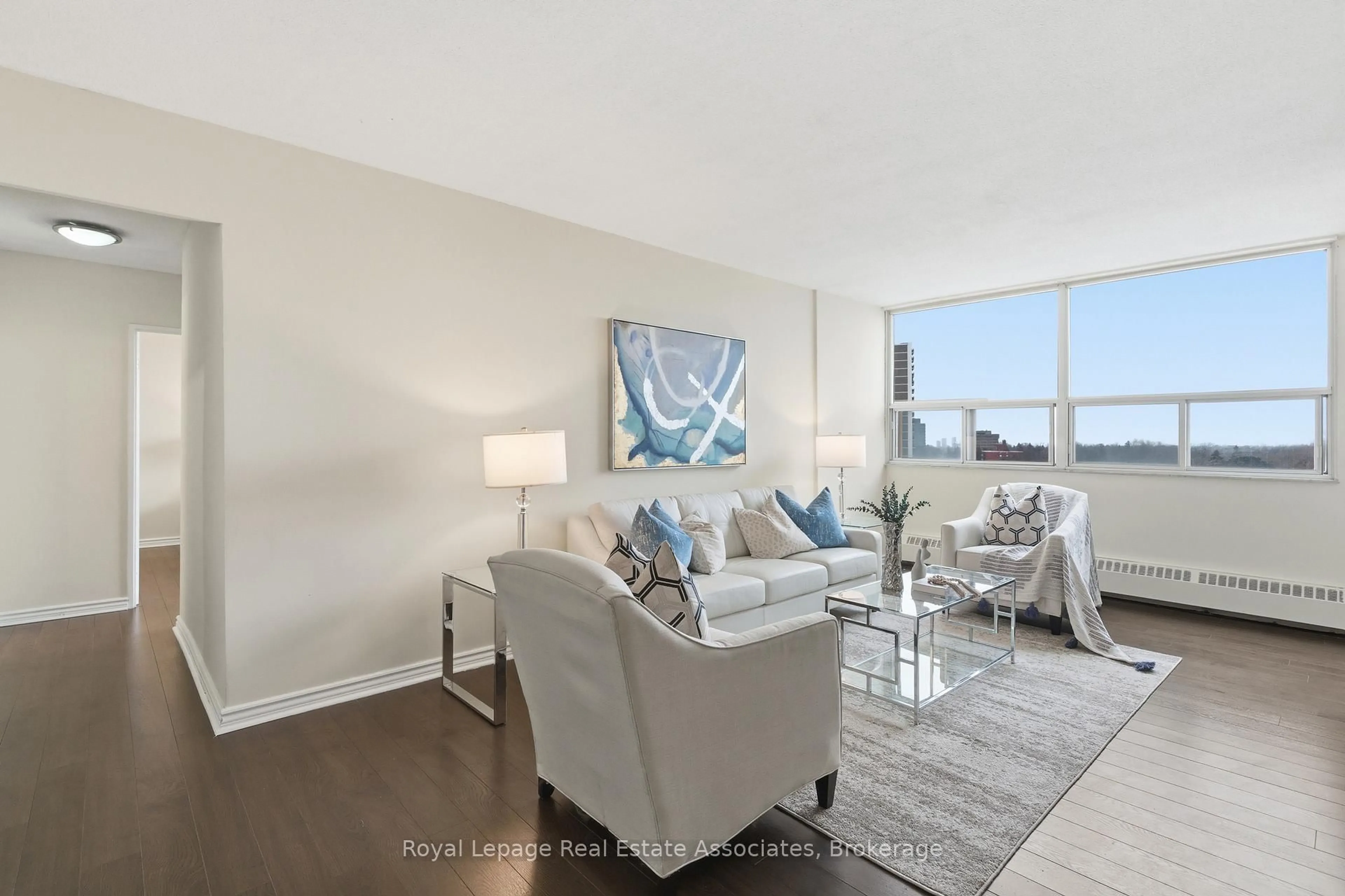 Living room with furniture, unknown for 551 The West Mall #706, Toronto Ontario M9C 1G7