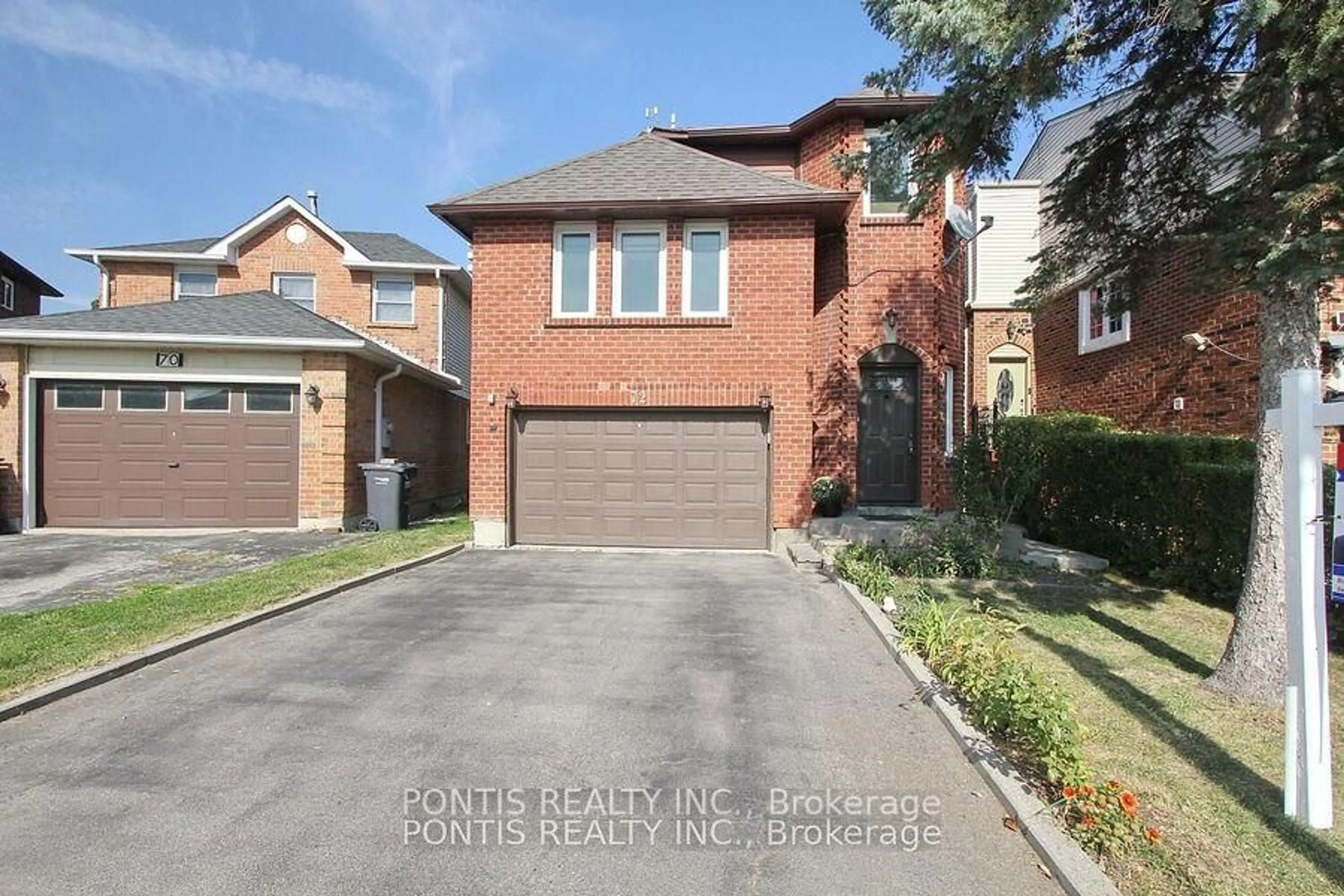 Home with brick exterior material, street for 72 SHELDRAKE Crt, Brampton Ontario L6Y 2W9