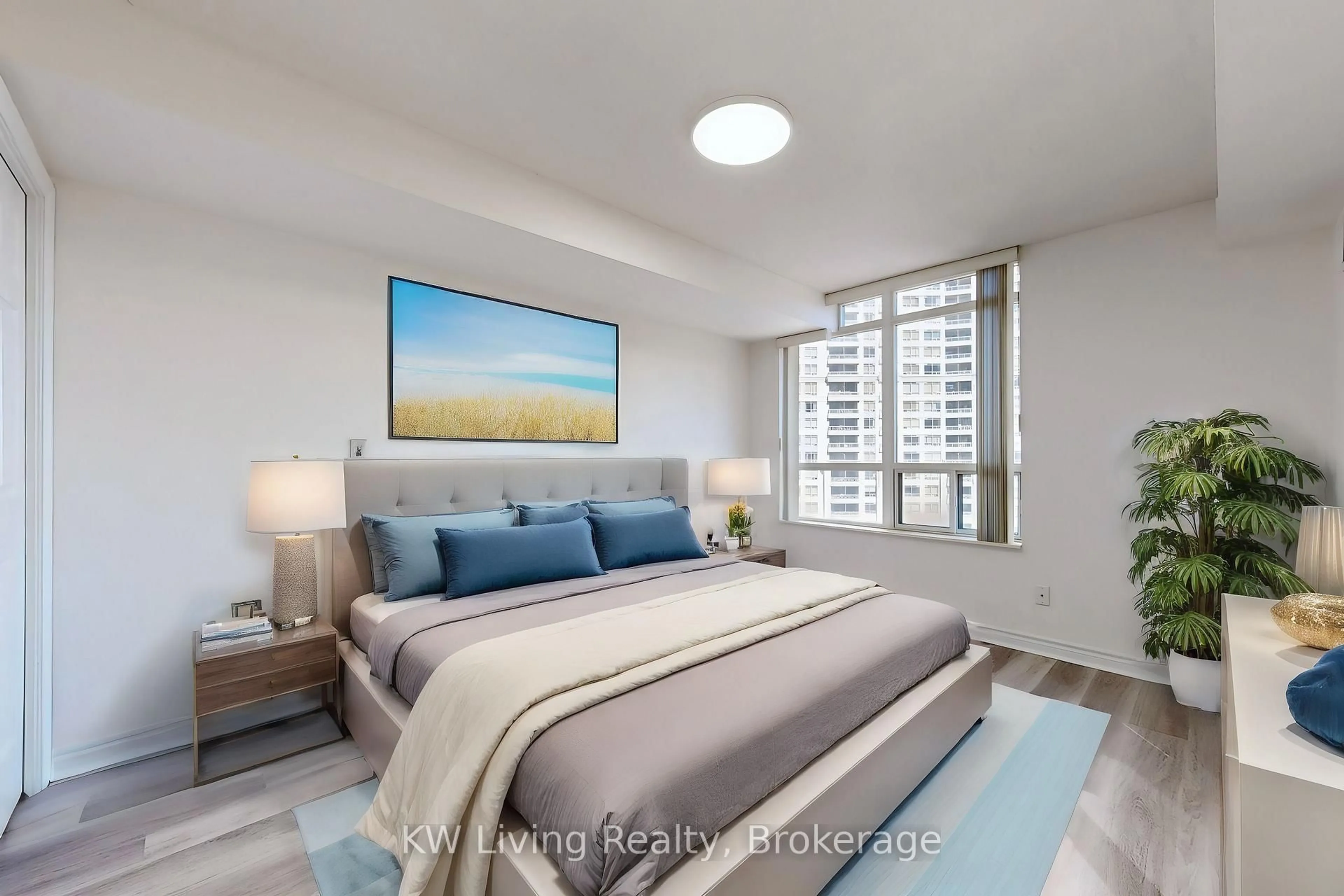 Bedroom with bed, unknown for 3888 Duke Of York Blvd #733, Mississauga Ontario L5B 4P5