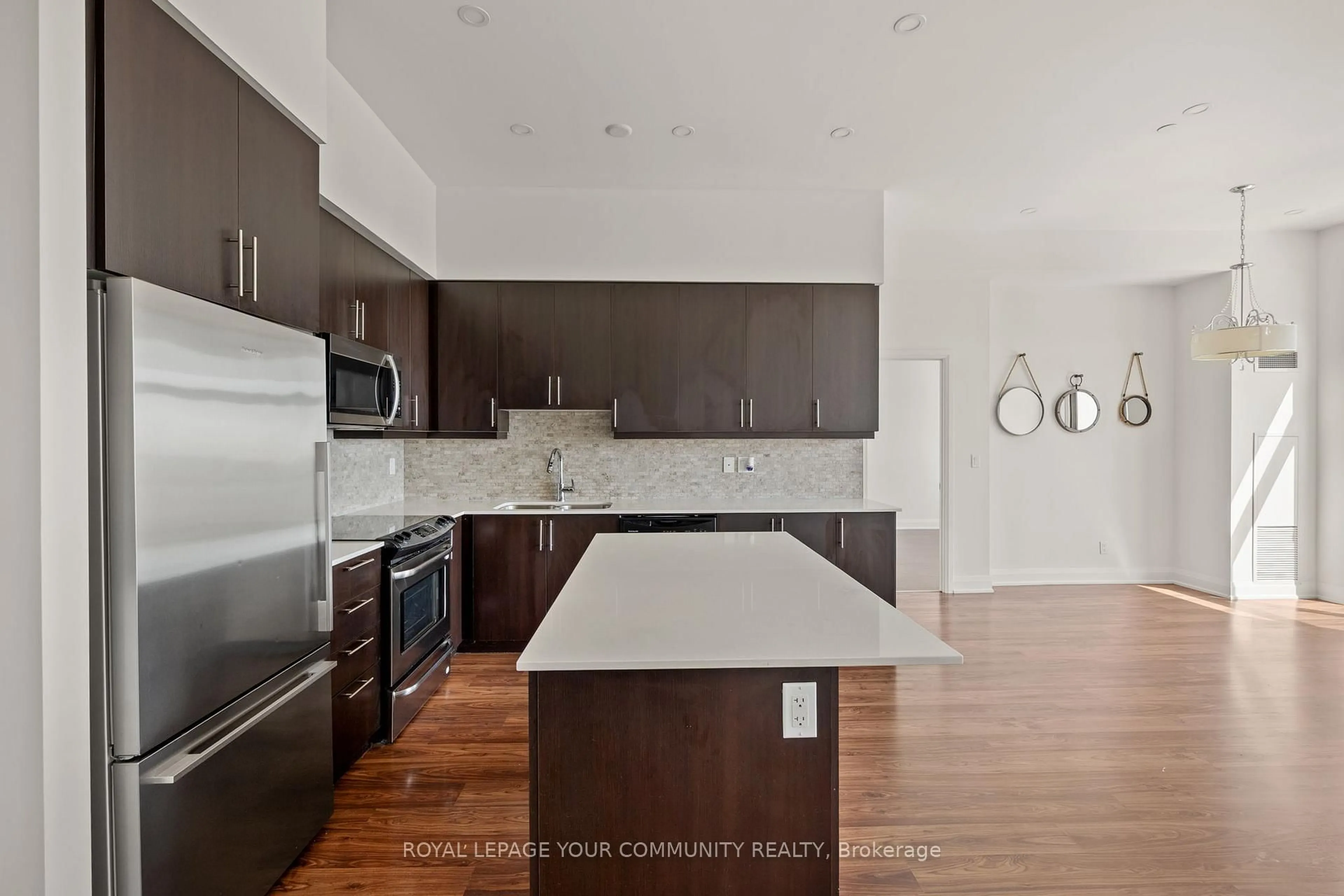 Open concept kitchen, unknown for 35 Fontenay Crt #1205, Toronto Ontario M9A 0E2
