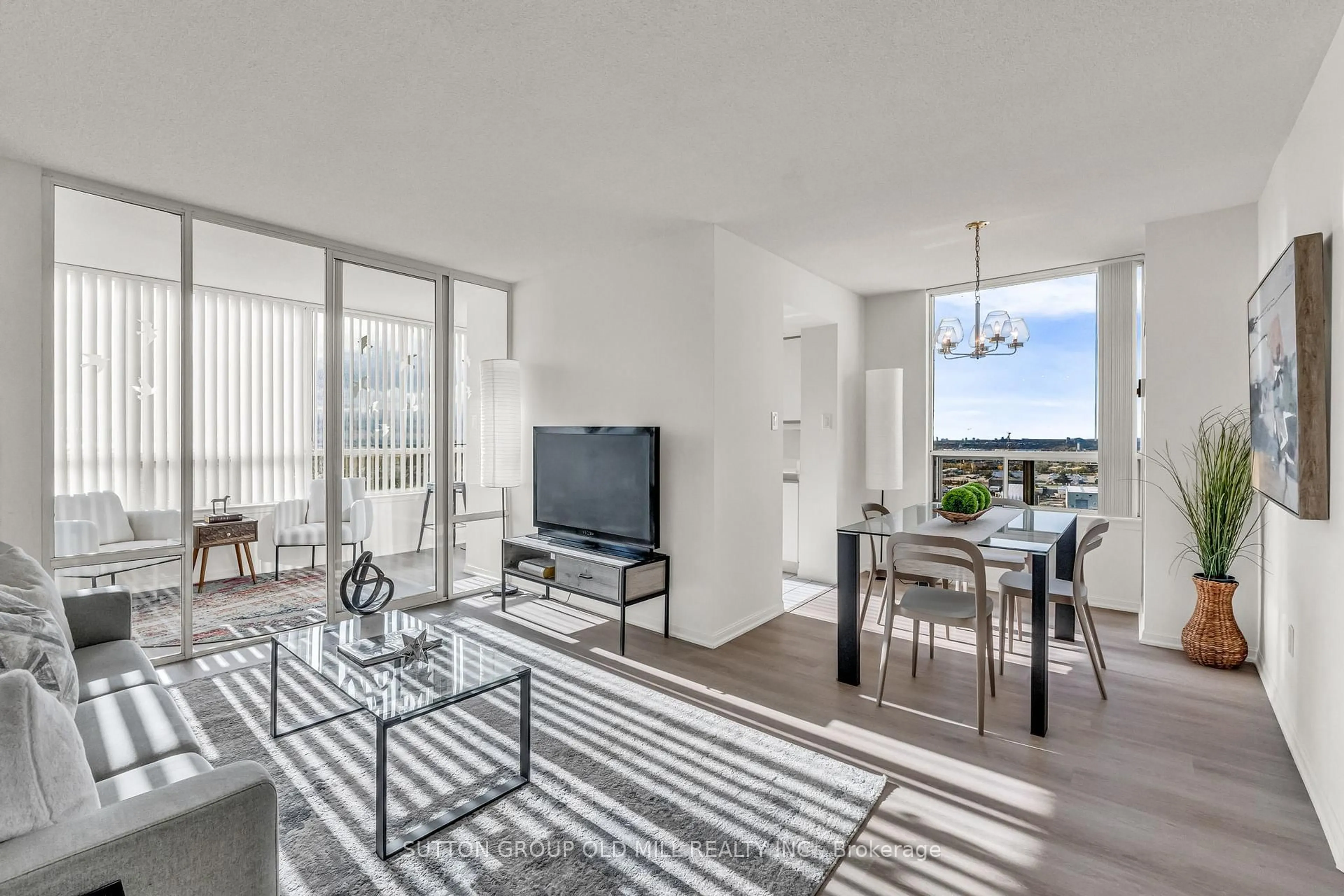 Living room with furniture, unknown for 550 Webb Dr #1505, Mississauga Ontario L5B 3Y4