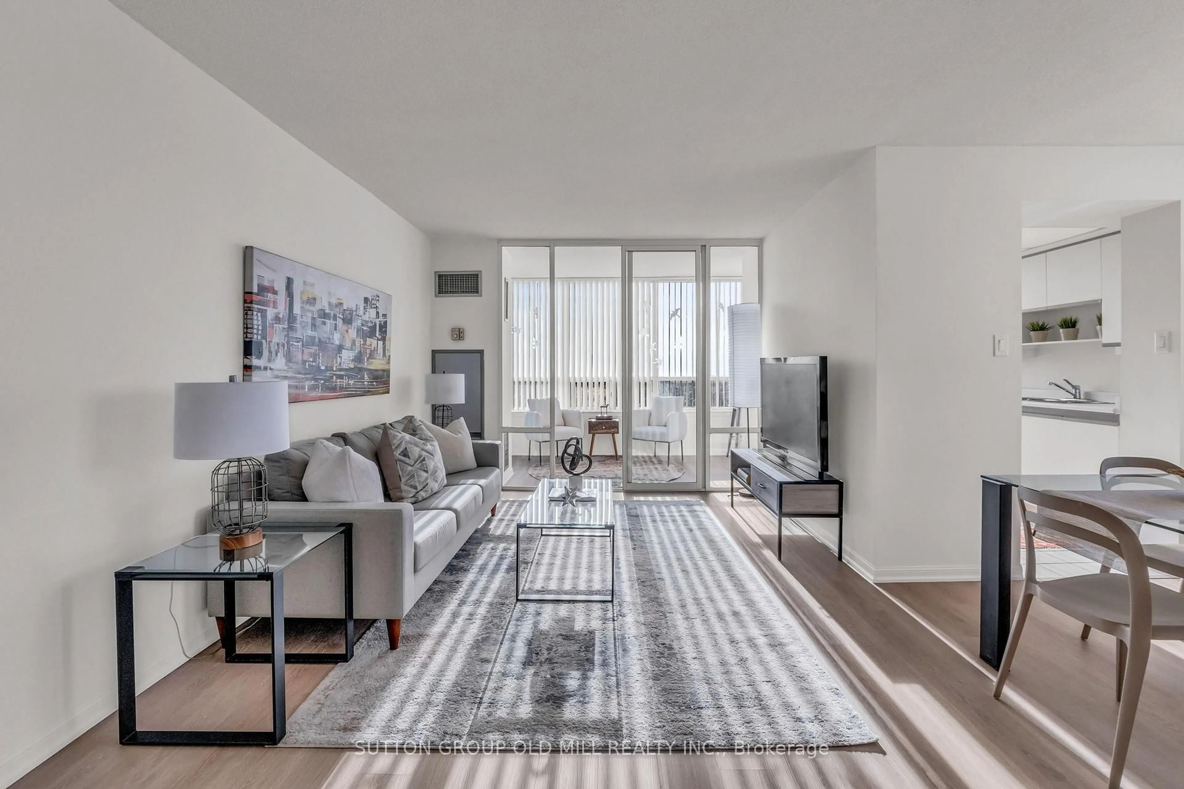 Living room with furniture, unknown for 550 Webb Dr #1505, Mississauga Ontario L5B 3Y4