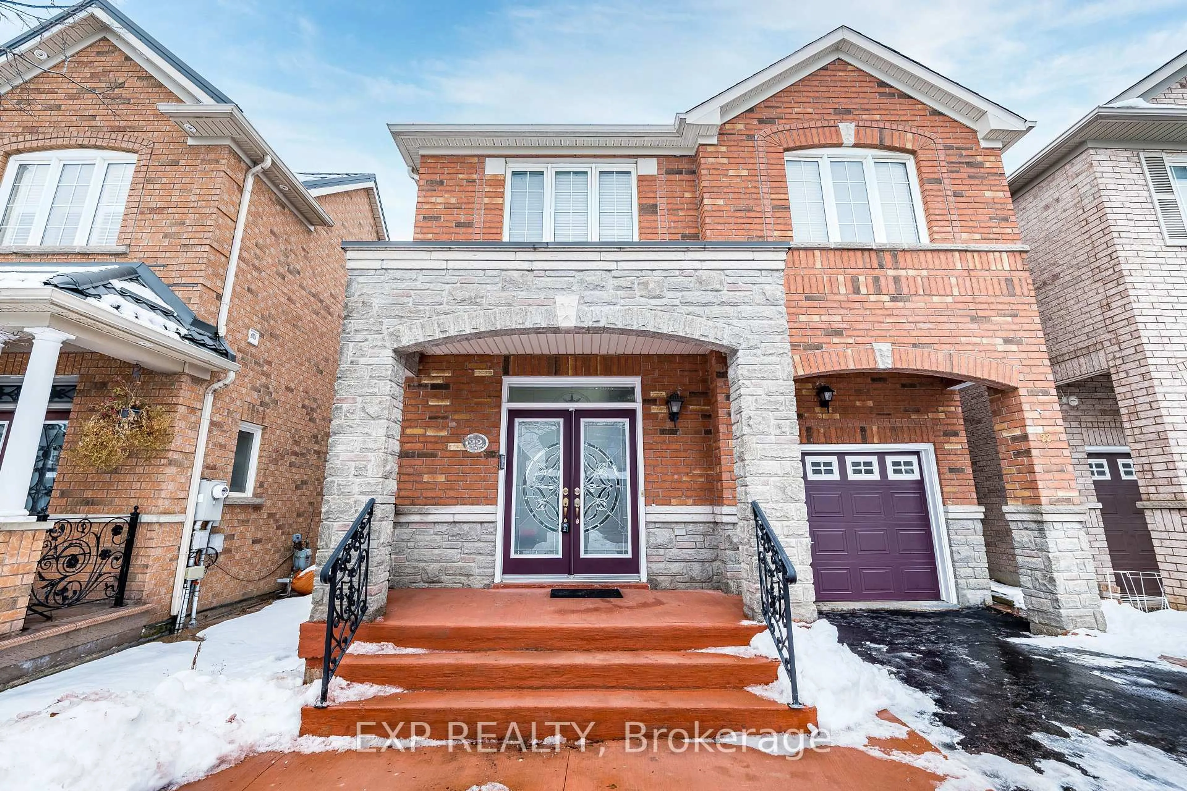 Home with brick exterior material, street for 22 Snowdrift Tr, Brampton Ontario L6R 3K2