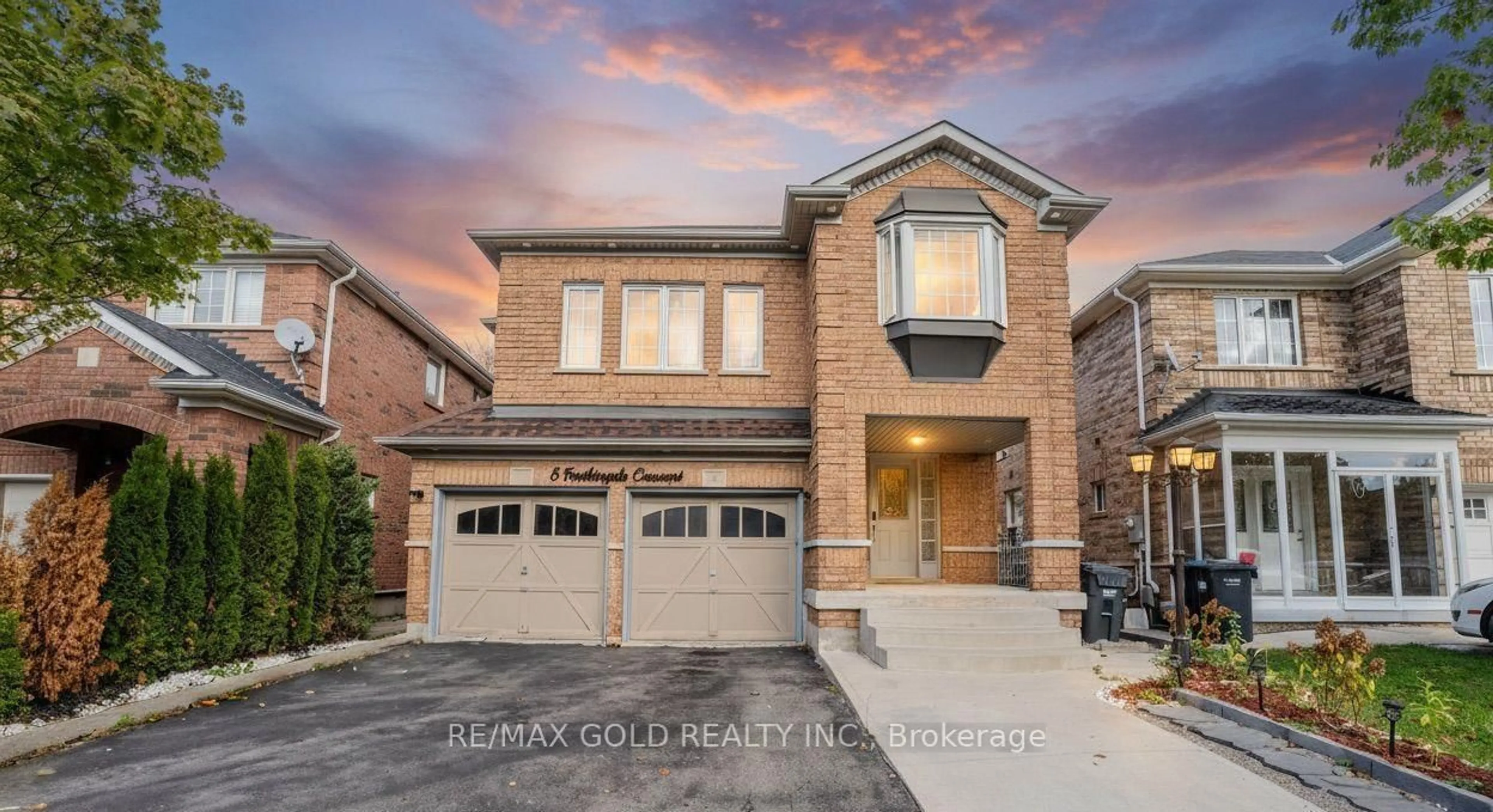 Home with brick exterior material, street for 5 Farthingale Cres, Brampton Ontario L7A 1R3