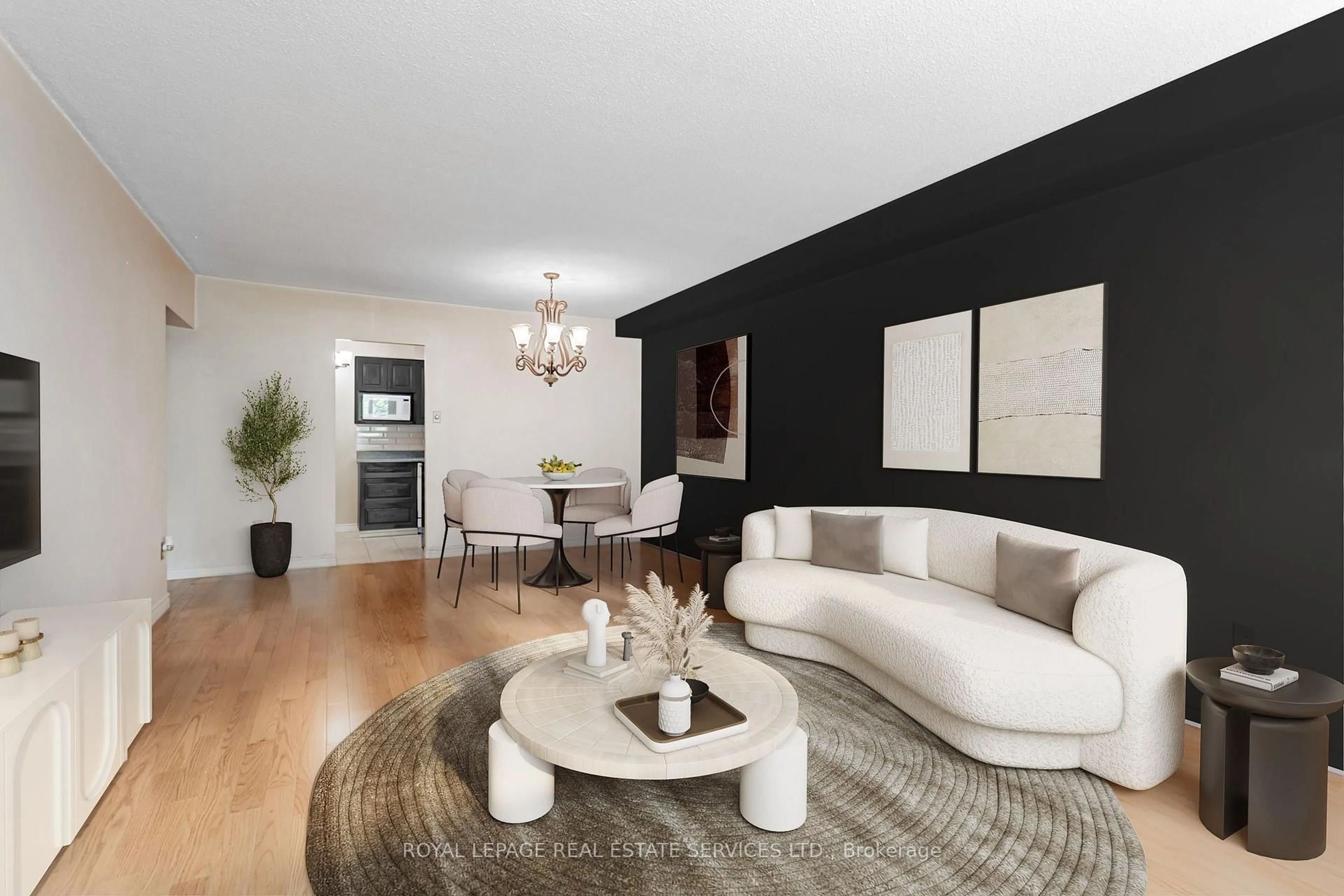 Living room with furniture, unknown for 45 Southport St #706, Toronto Ontario M6S 3N5