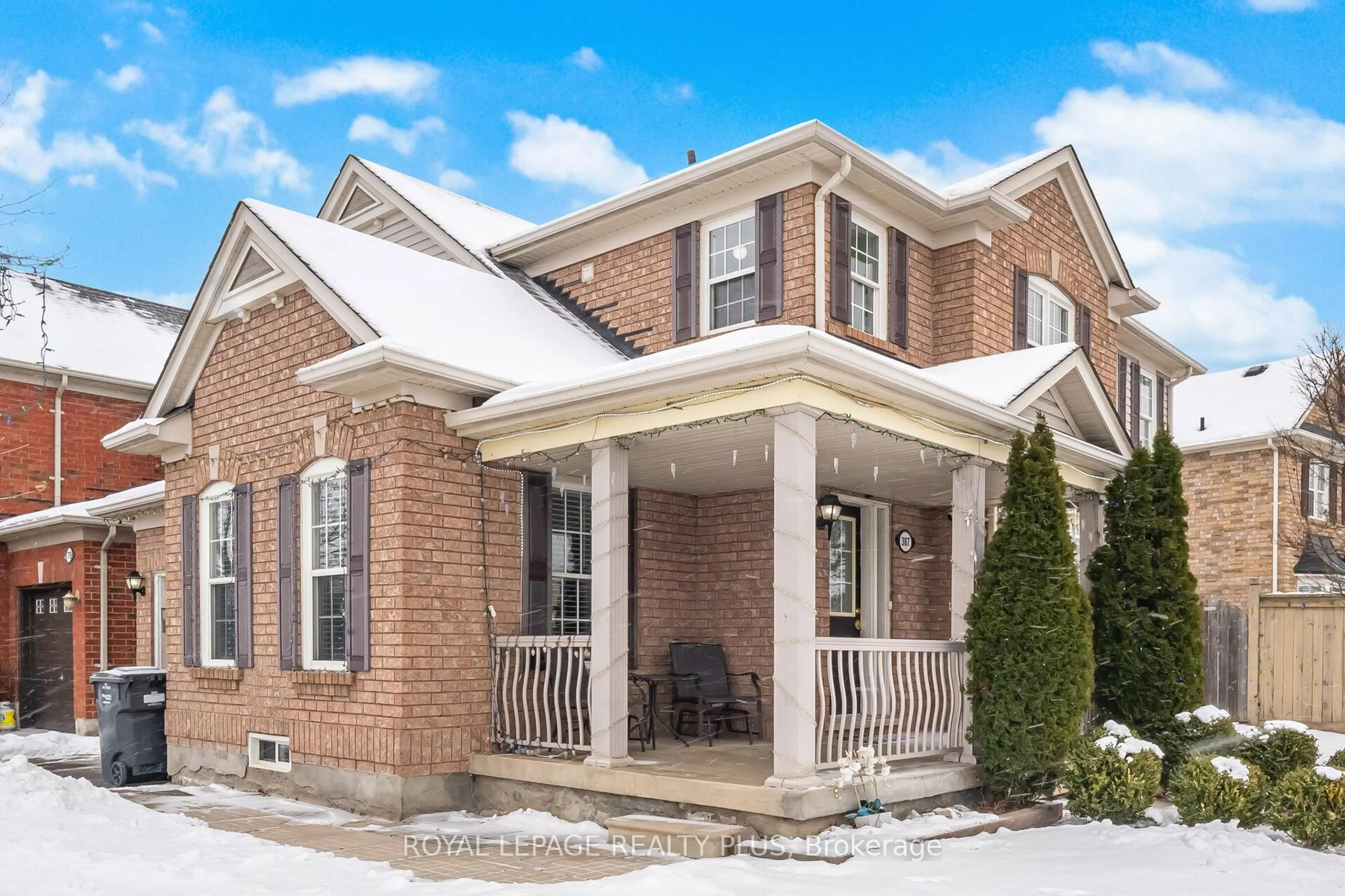 Home with brick exterior material, street for 387 Brisdale Dr, Brampton Ontario L7A 3K7