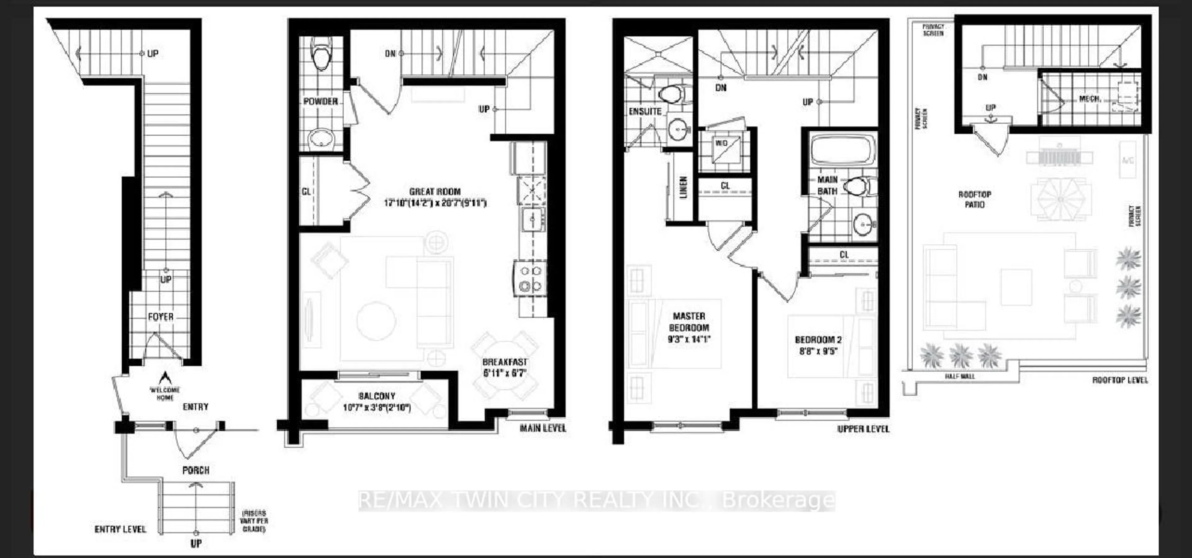 Floor plan for 3550 Colonial Dr #32, Mississauga Ontario L5L 0C1