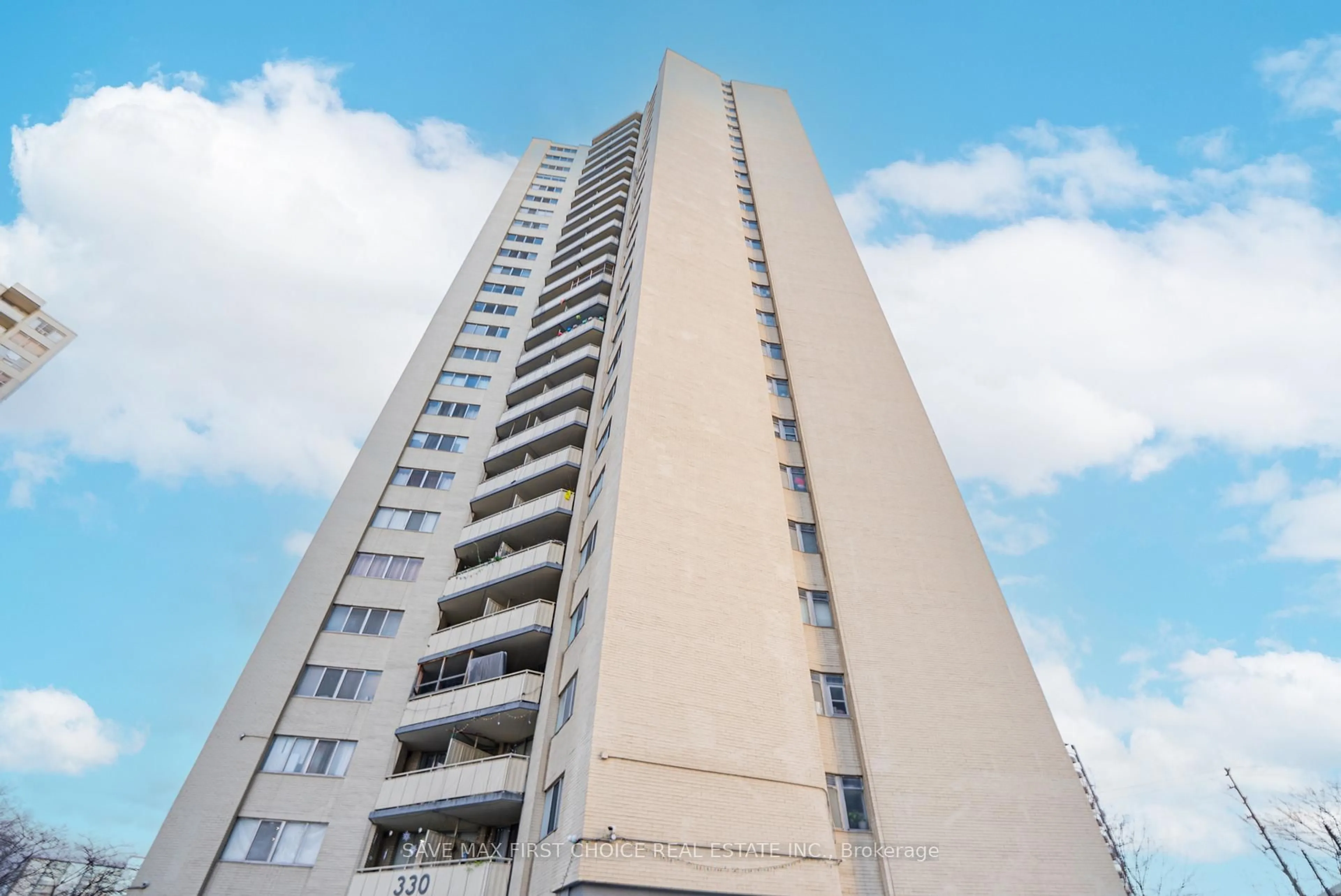 Balcony in the apartment, building for 330 Dixon Rd #2107, Toronto Ontario M9R 1S9