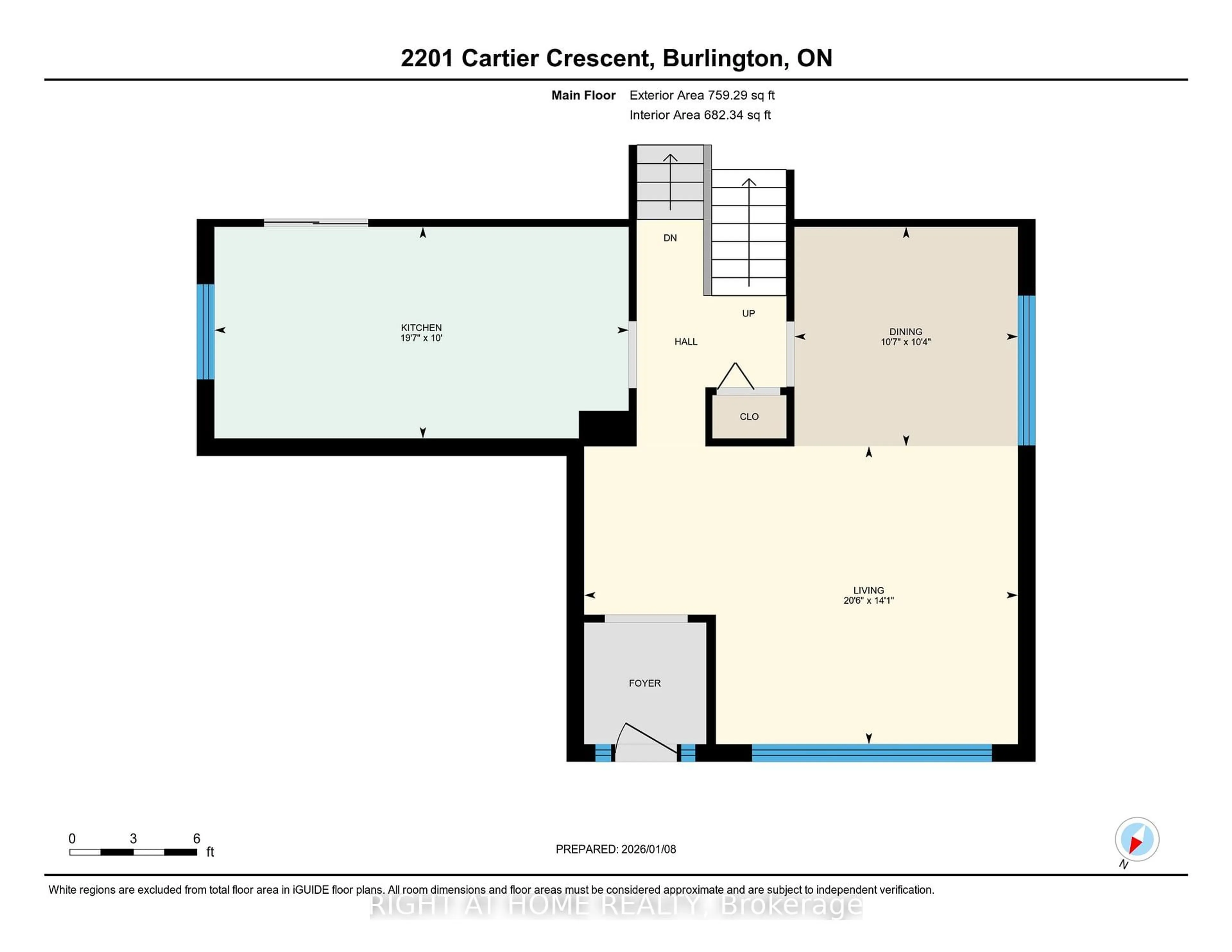 Floor plan for 2201 Cartier Cres, Burlington Ontario L7P 2Z6