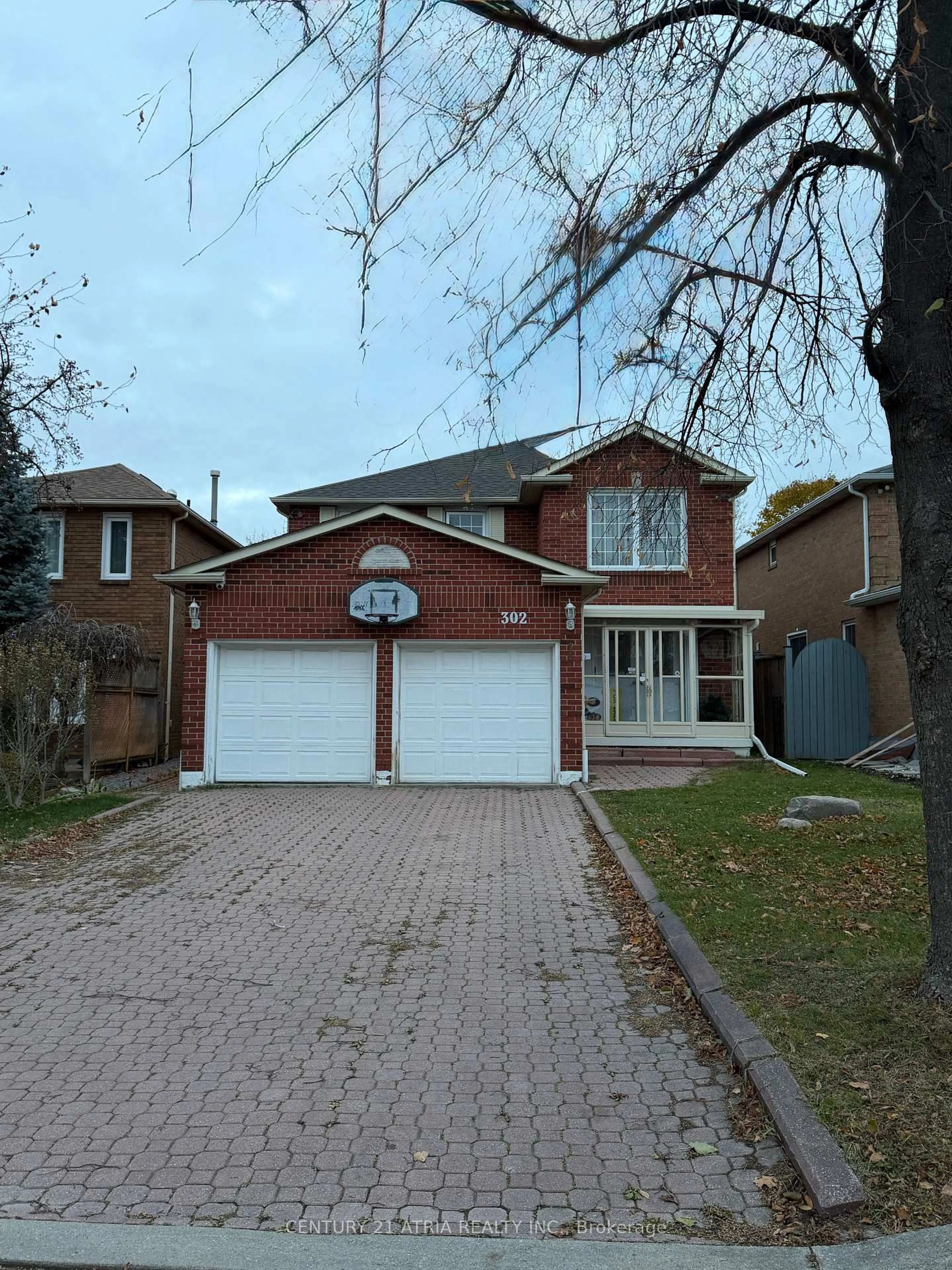 Home with brick exterior material, street for 302 Ojibway Tr, Mississauga Ontario L4Z 2Z4