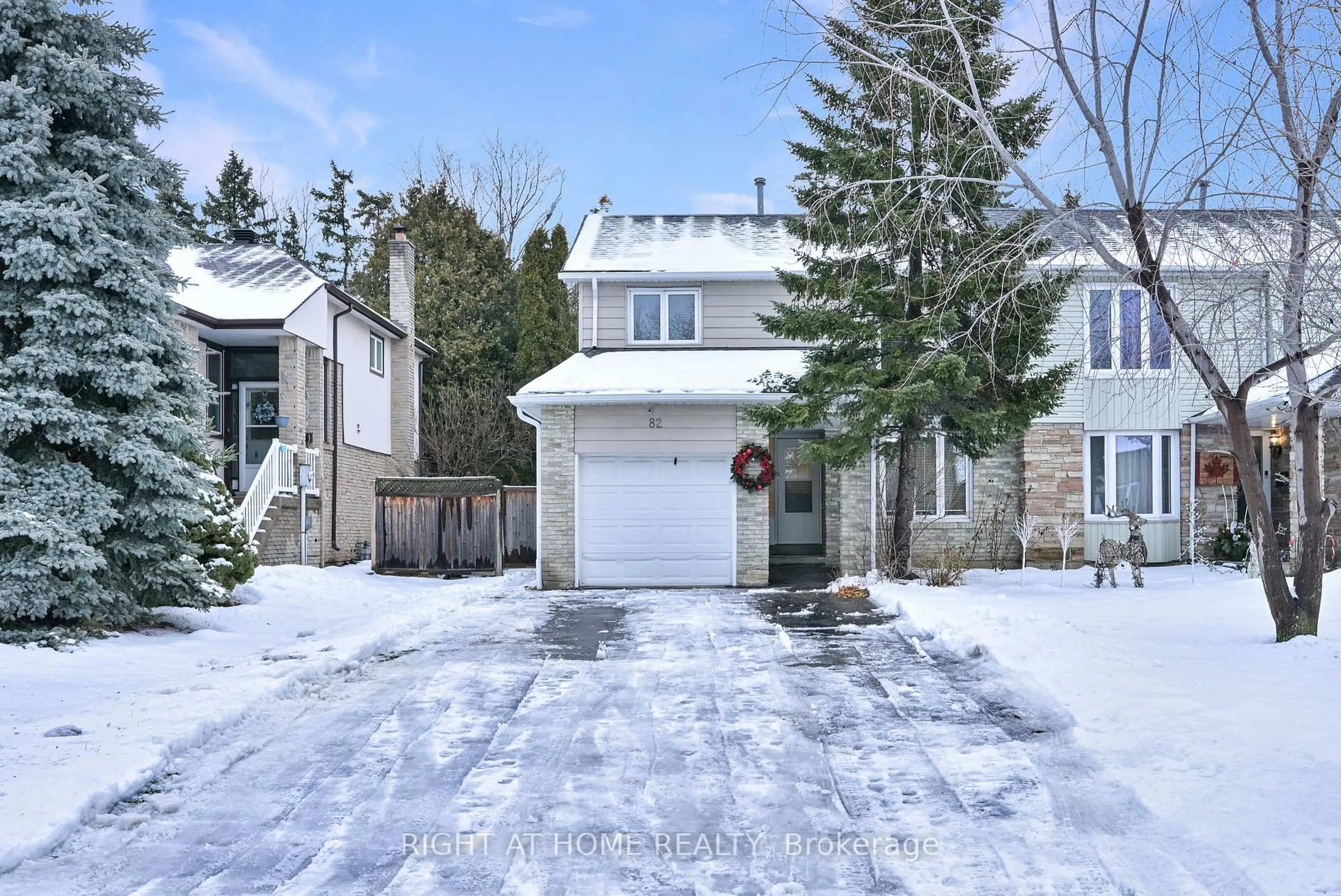 A pic from outside/outdoor area/front of a property/back of a property/a pic from drone, street for 82 Leacrest St, Brampton Ontario L6S 3K6