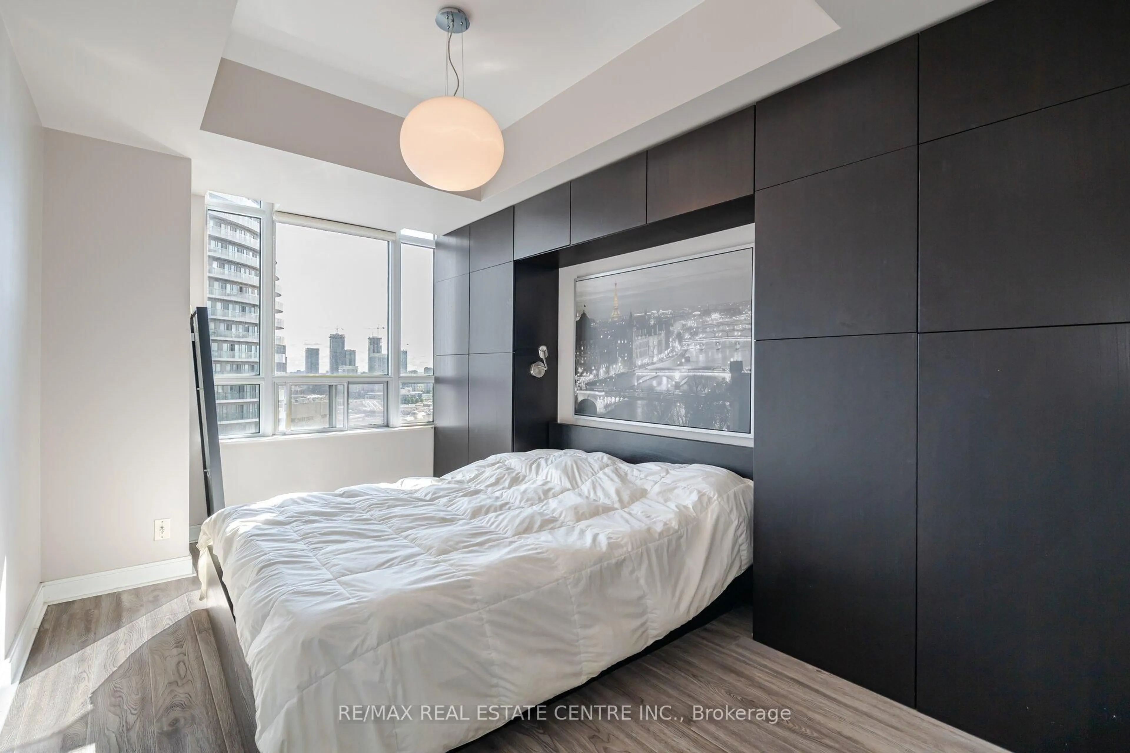 Bedroom with bed, unknown for 80 Absolute Ave #2608, Mississauga Ontario L4Z 0A2