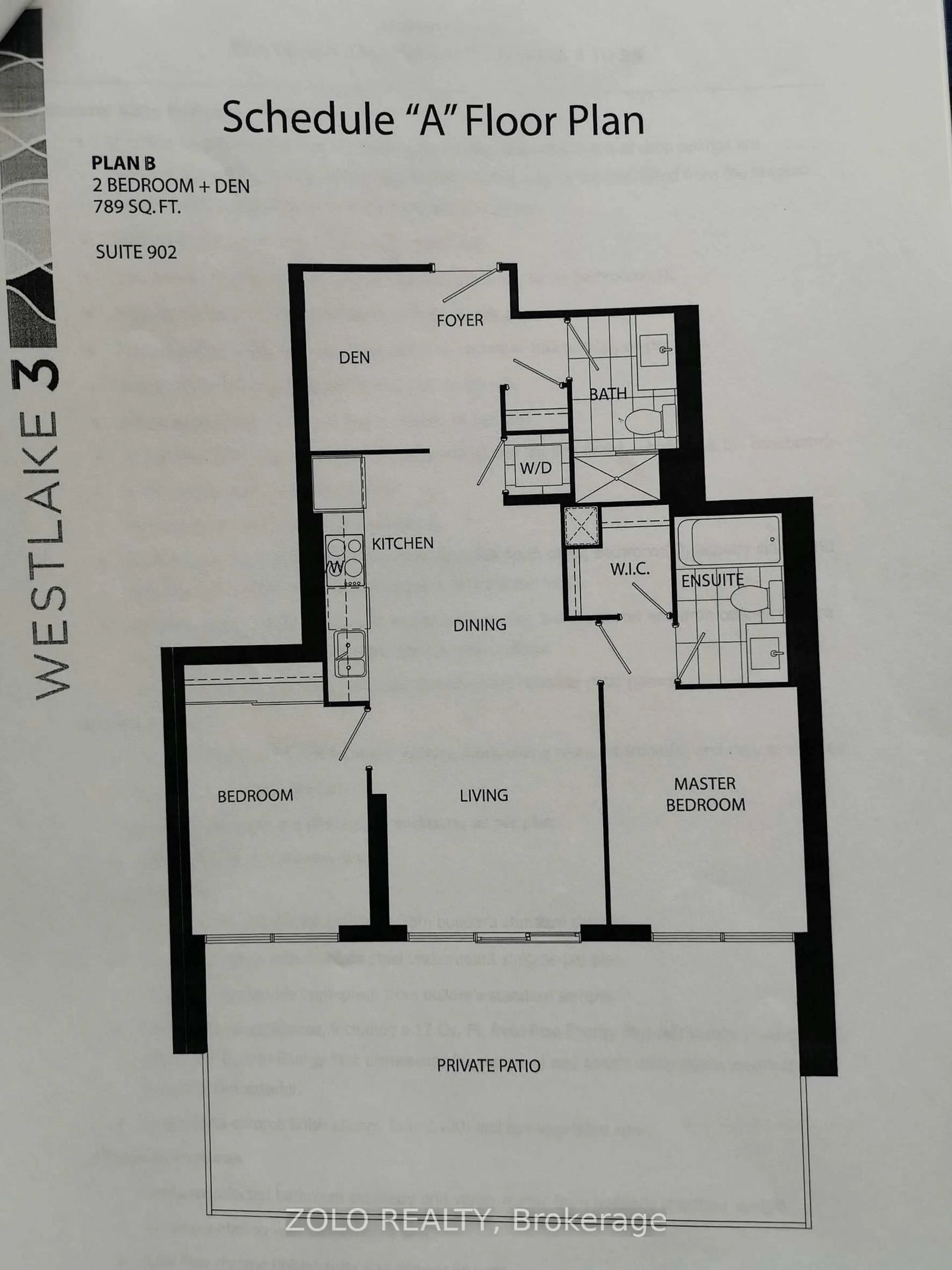 Floor plan for 2212 Lakeshore Blvd #902, Toronto Ontario M8V 0C2