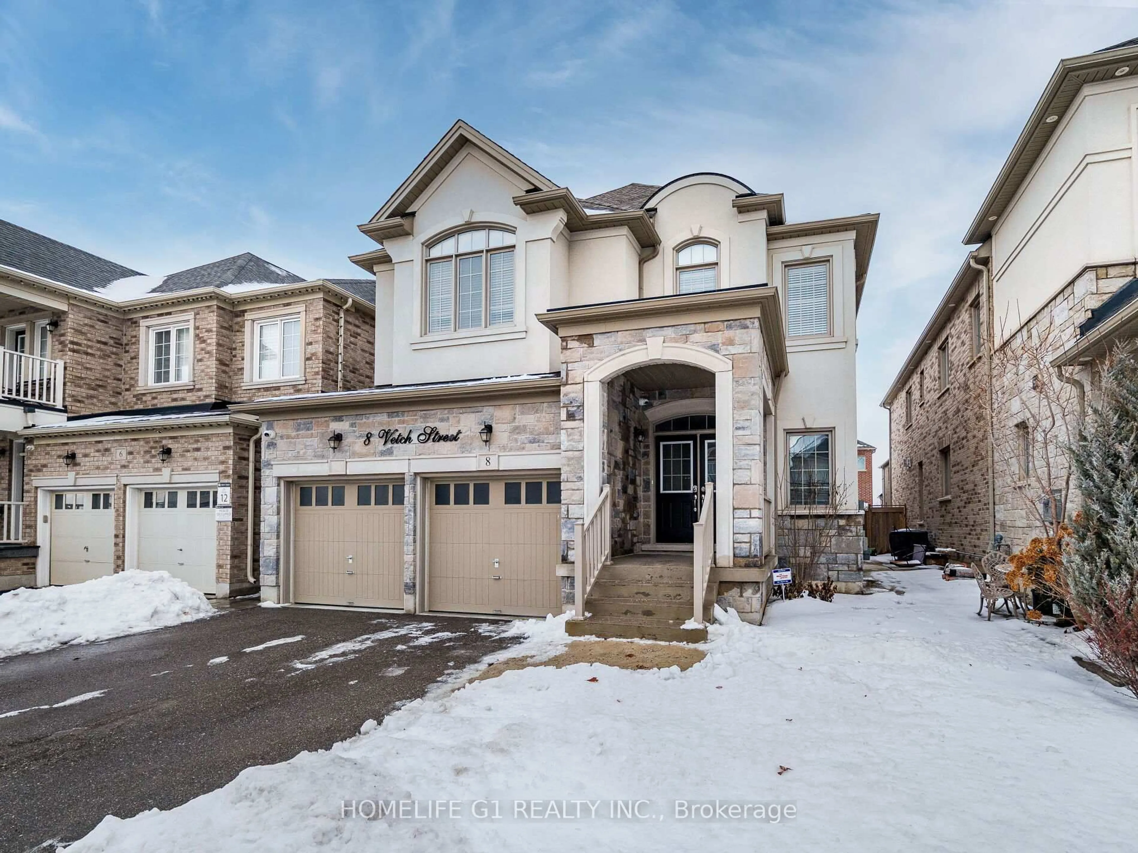 Home with brick exterior material, street for 8 VETCH St, Brampton Ontario L6Y 6C2