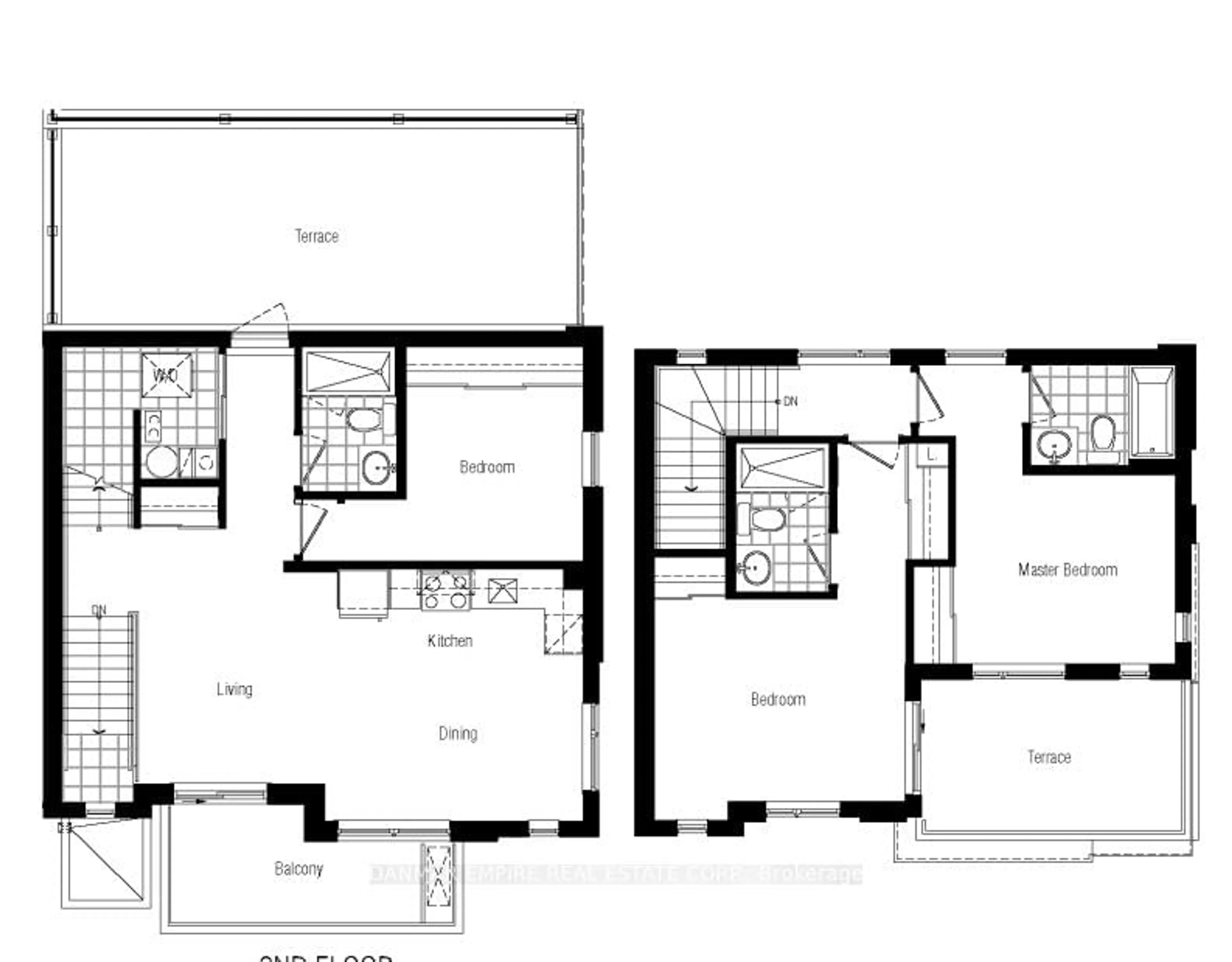 Floor plan for 155 Canon Jackson Dr Dr #206, Toronto Ontario M6M 0E1